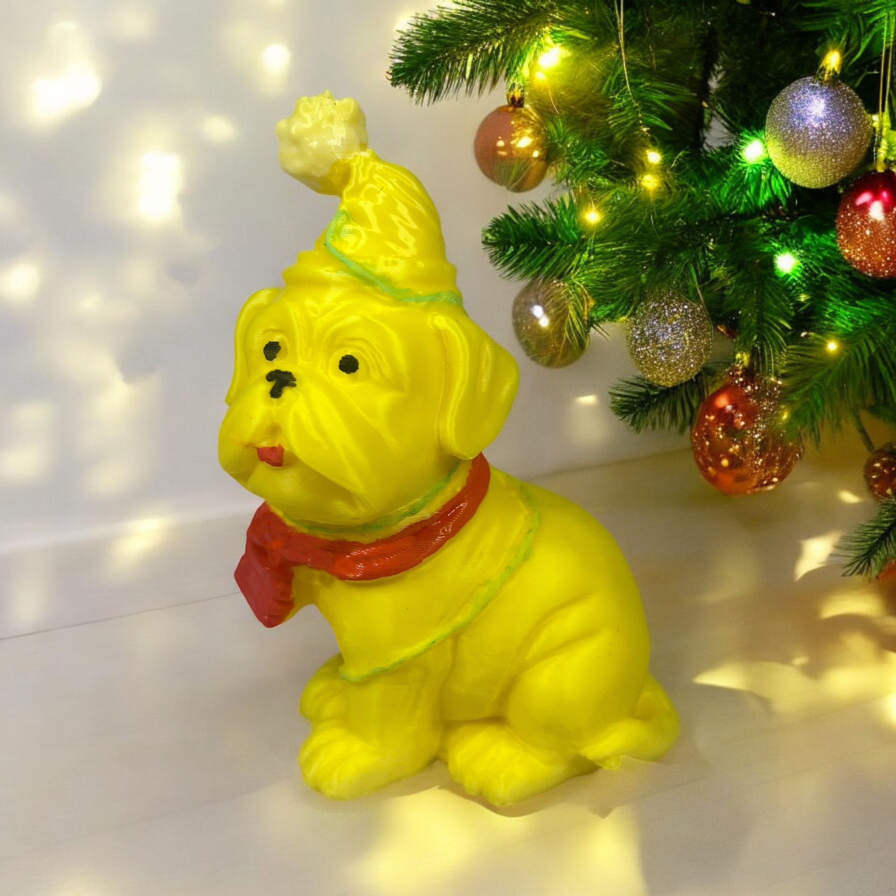 Carlin Christmas Dog
