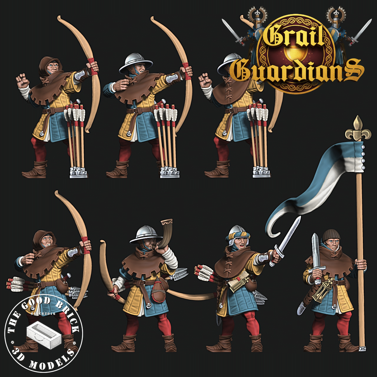 Medieval Archer - Bretonn - 28/32mm