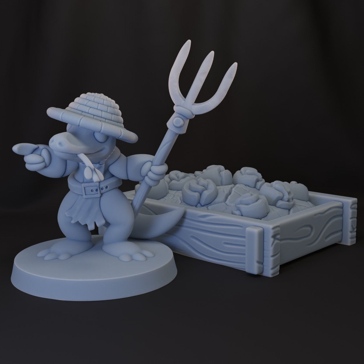 kobold farmer with lettuce patch