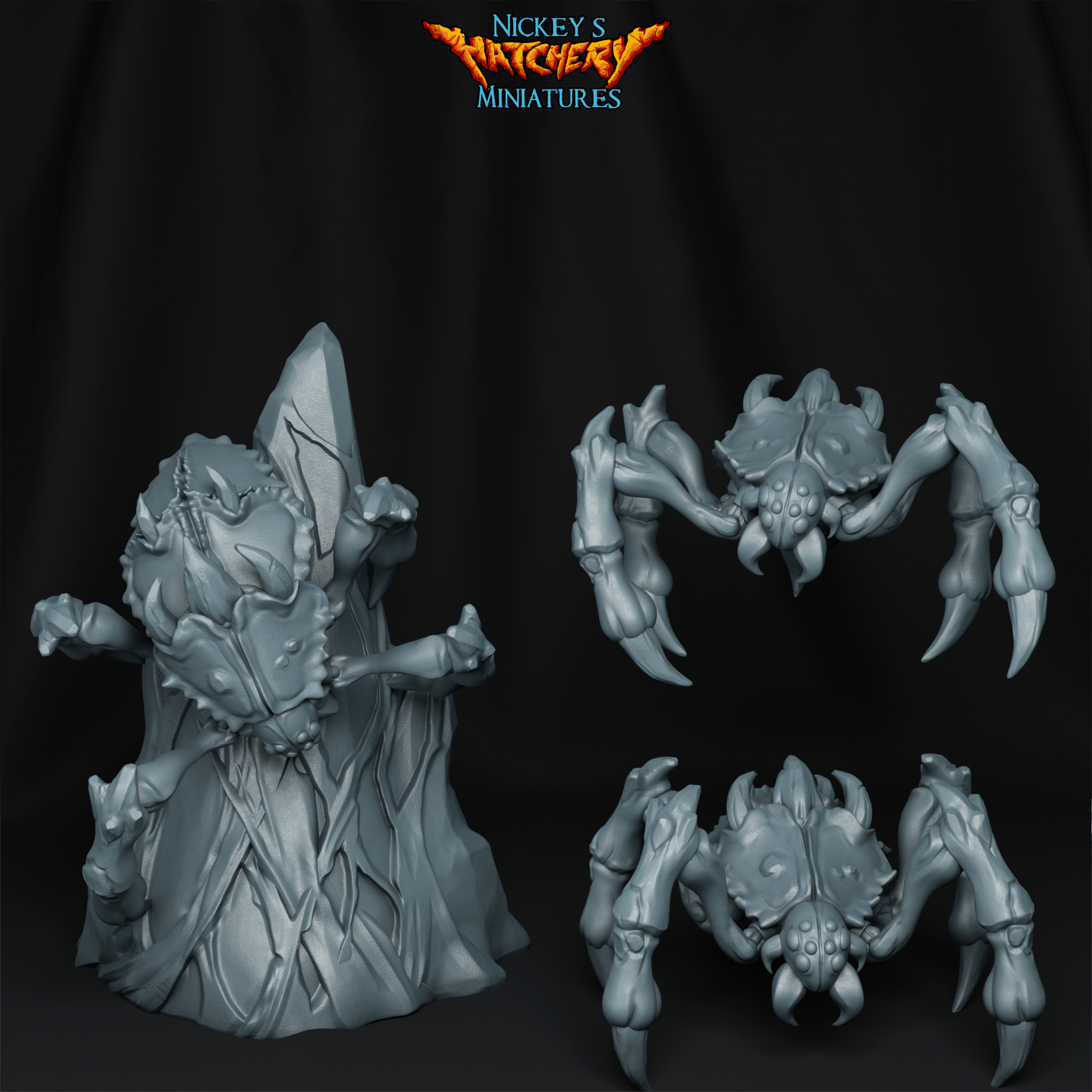 Small Spiders, 32mm scale