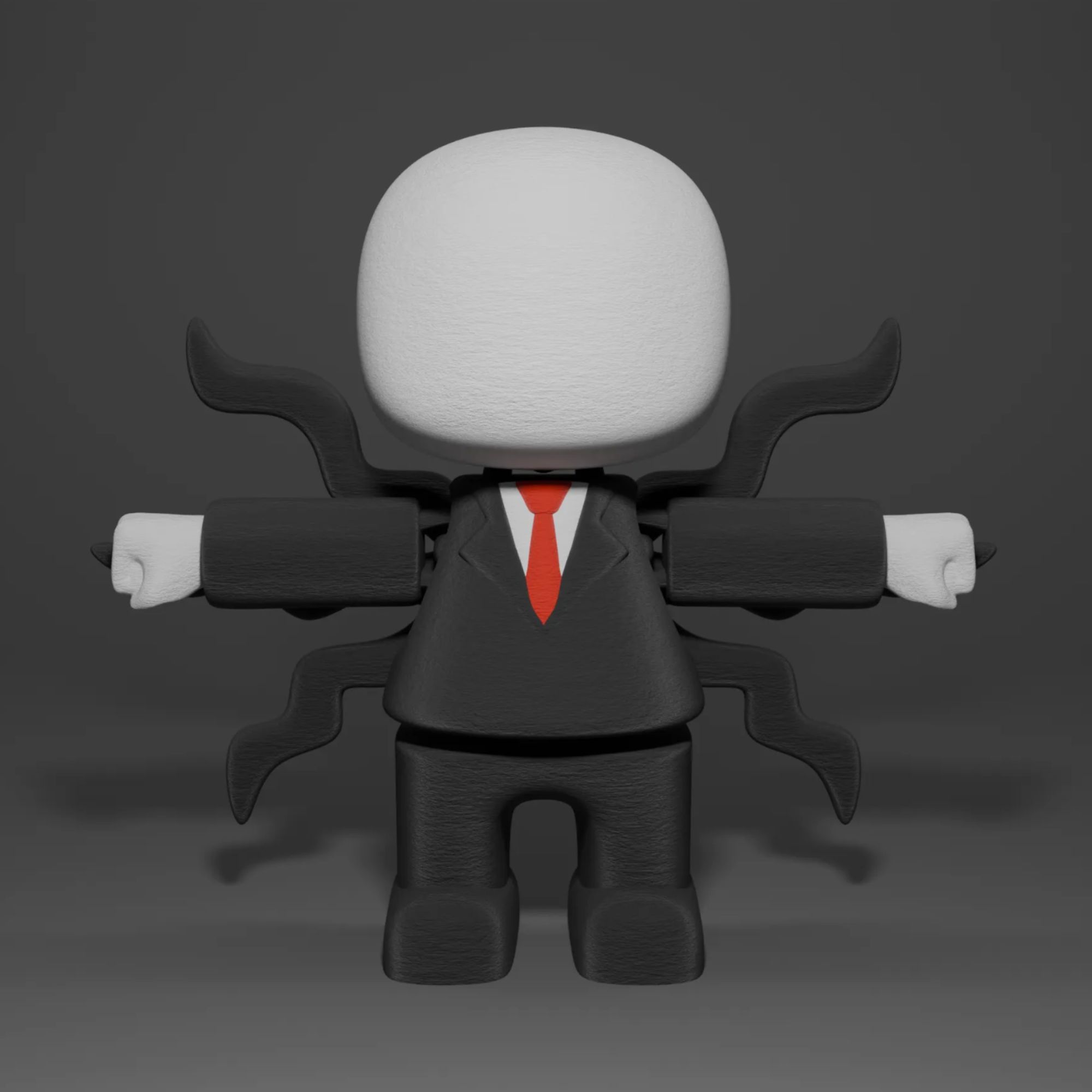 3D Printable Slenderman STL and 3MF Files