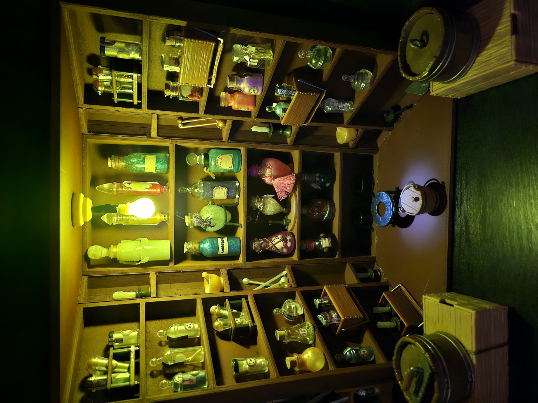 Mini potion cupboard for Miniverse potions, snapes cupboard