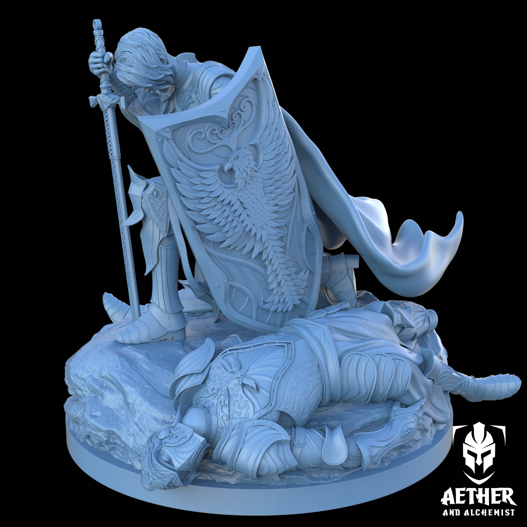 Selene Ironclad - Mourning Fallen Comrade (Pose B)