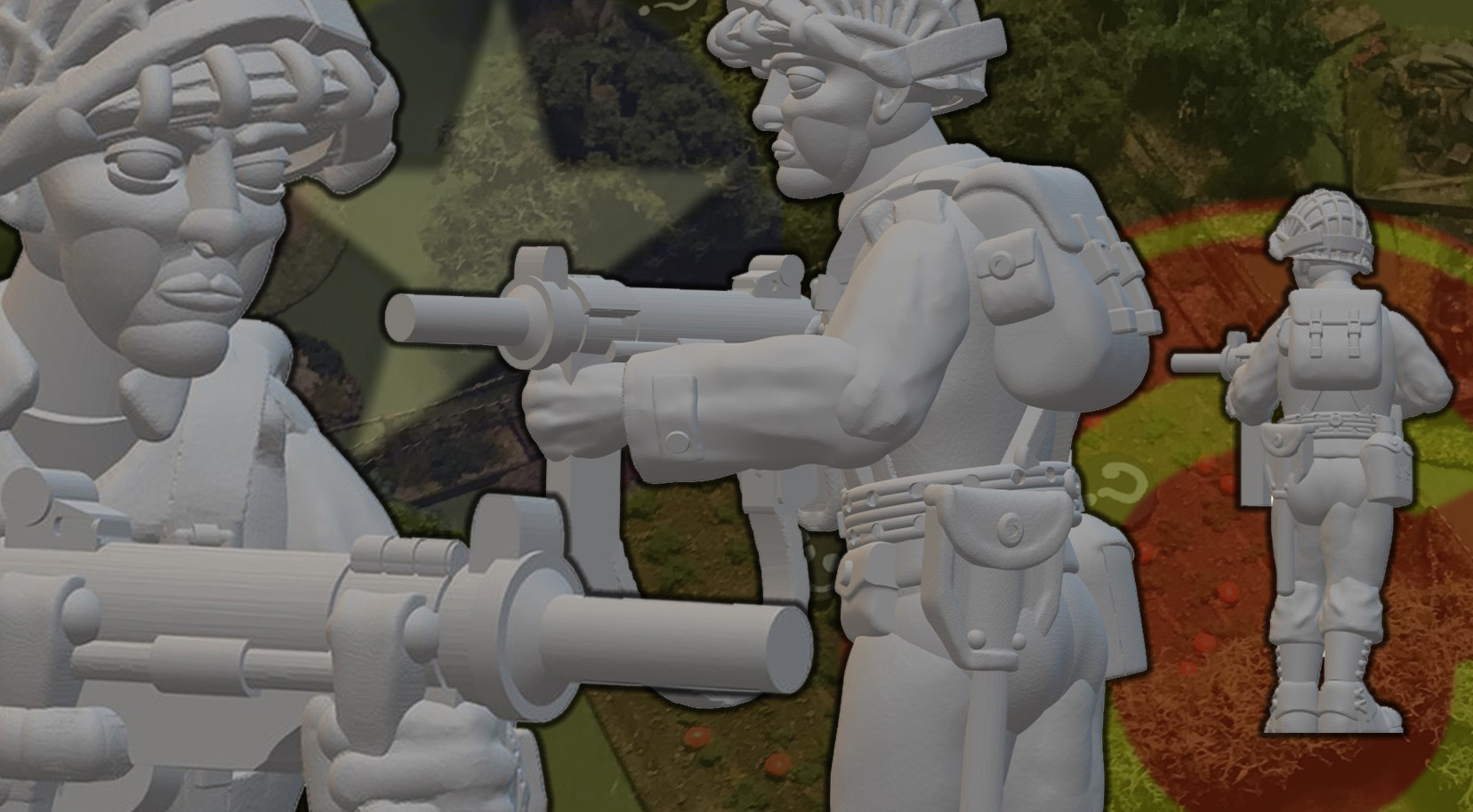 World War 2 American GI Infantryman with M3 Grease Gun
