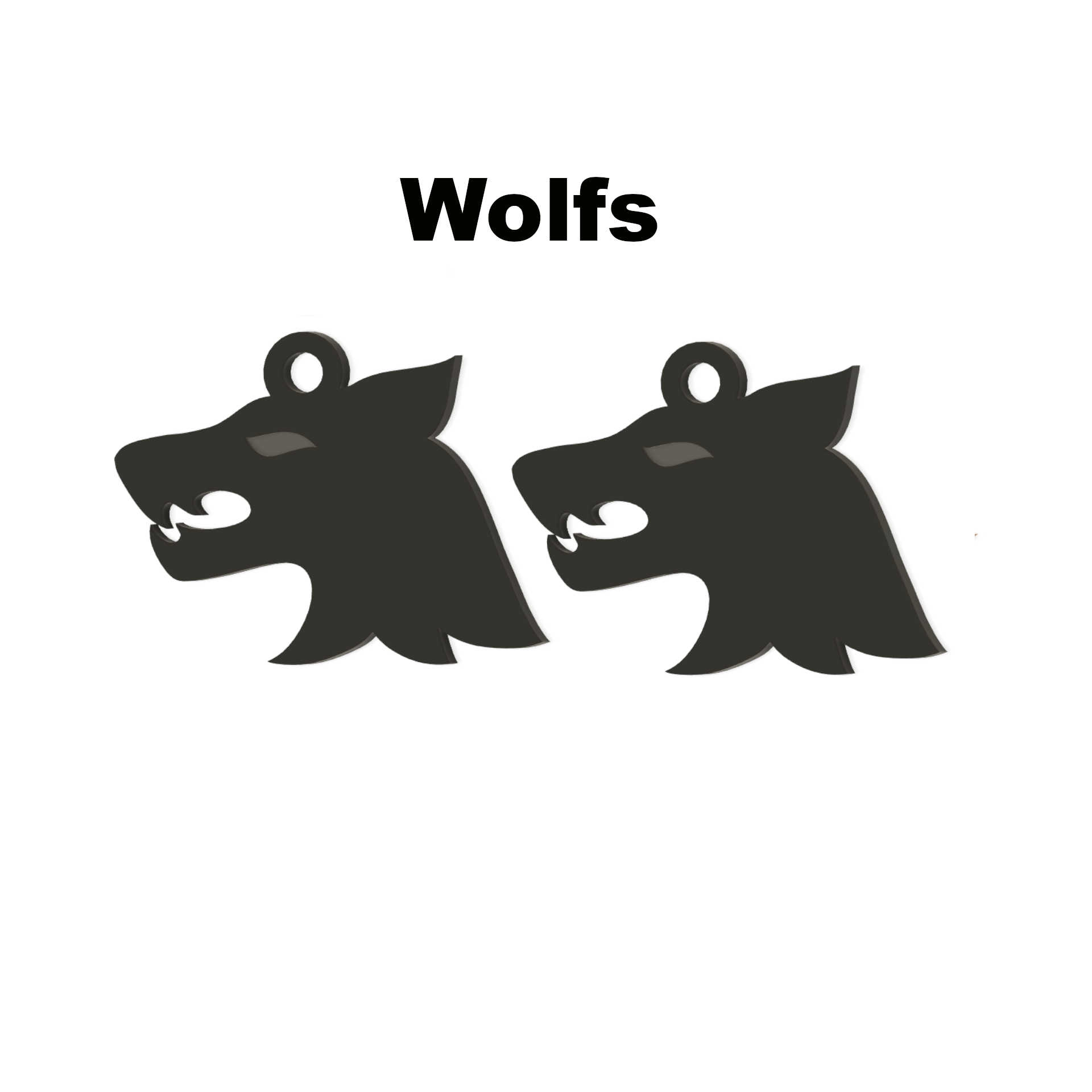 Wolf’s Earrings – Fierce & Stylish 3D Printable Jewelry ?✨