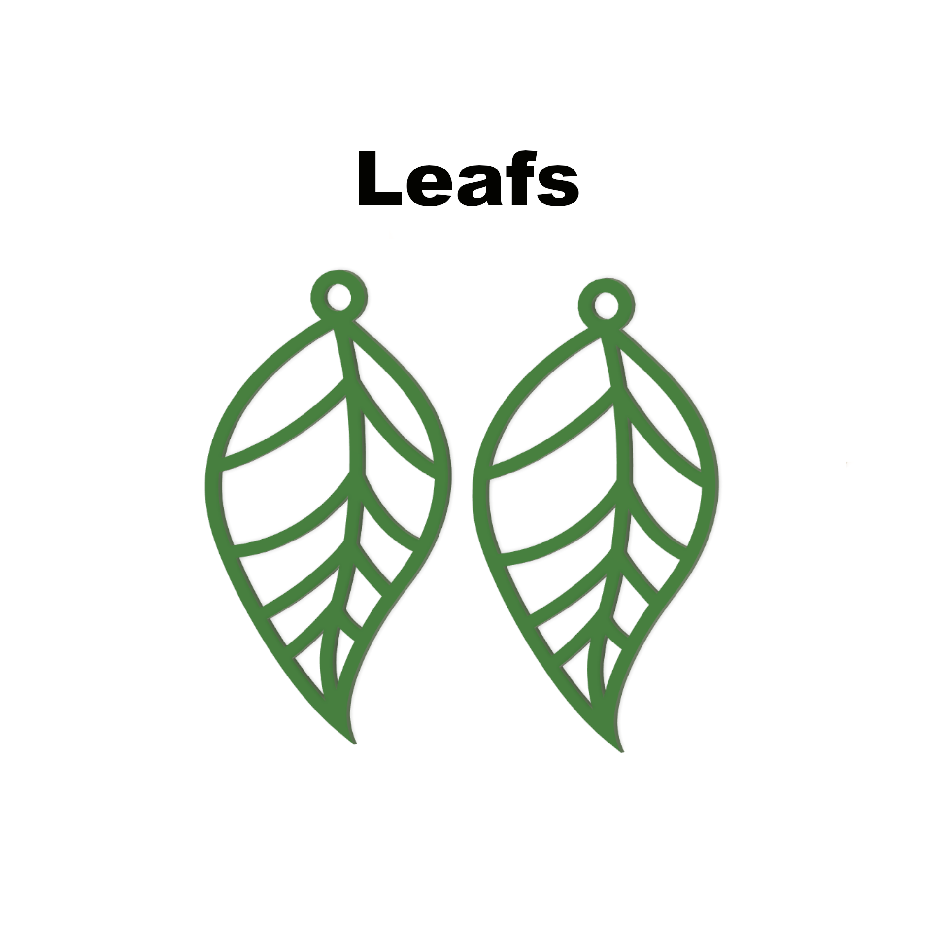 Leaf Earrings ? | 3D Printable Jewelry