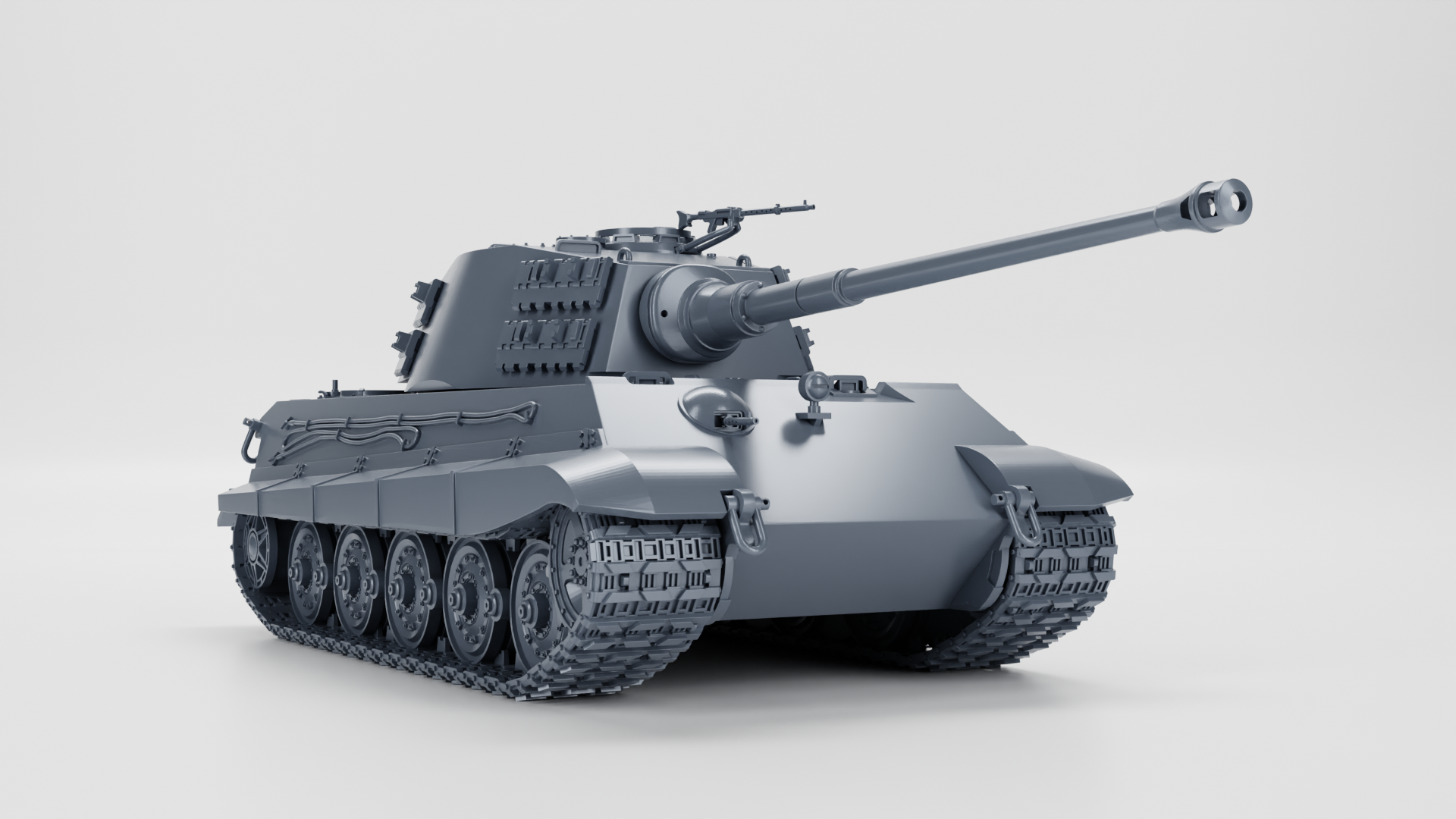 Tiger II Ausf.B (Sd.Kfz.182, King Tiger) Henschel turret + 3 Tankmen (Germany, WW2)