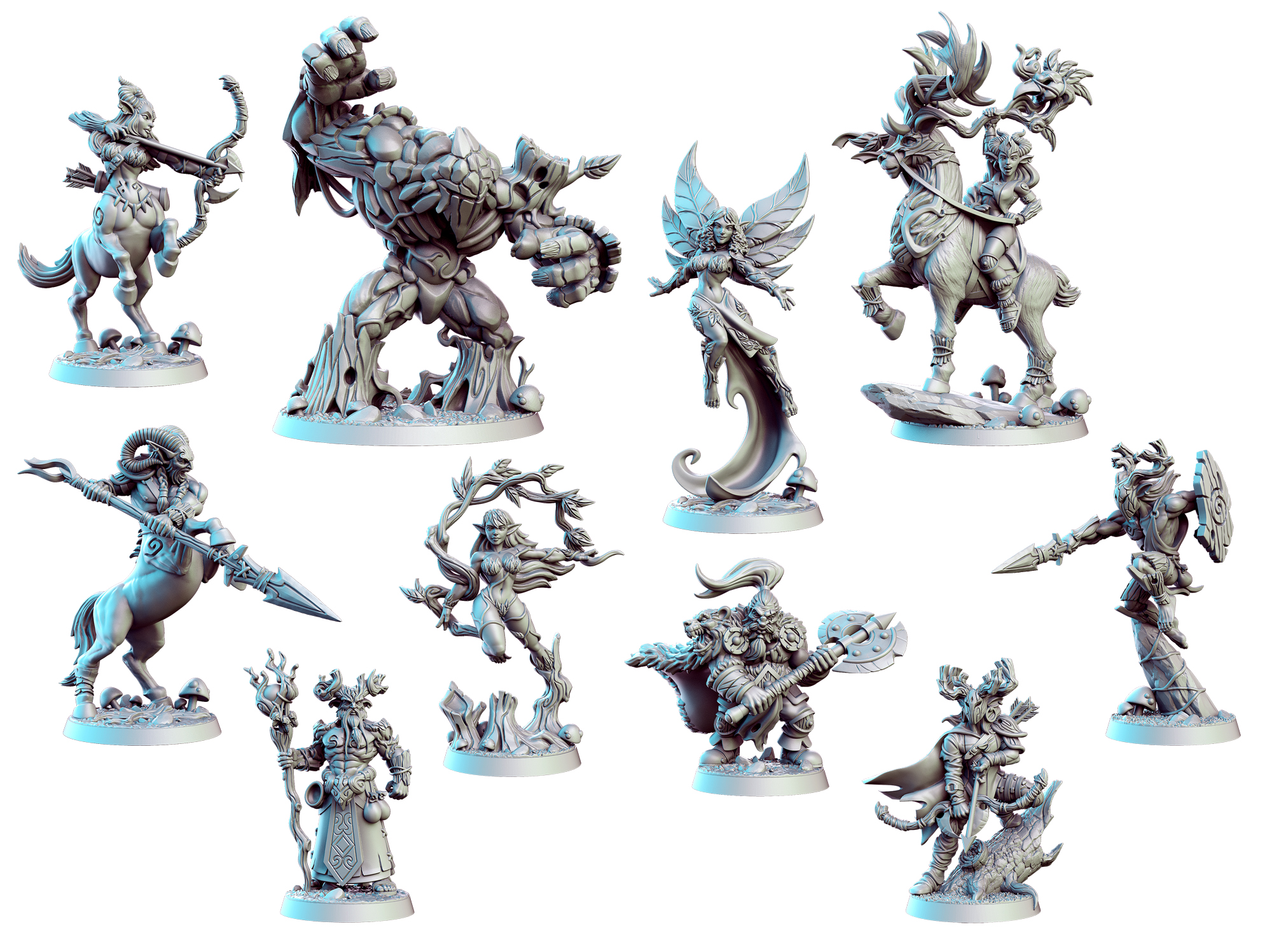 PRE-SUPPORTED Inside the Magic Forest - 32mm - DnD