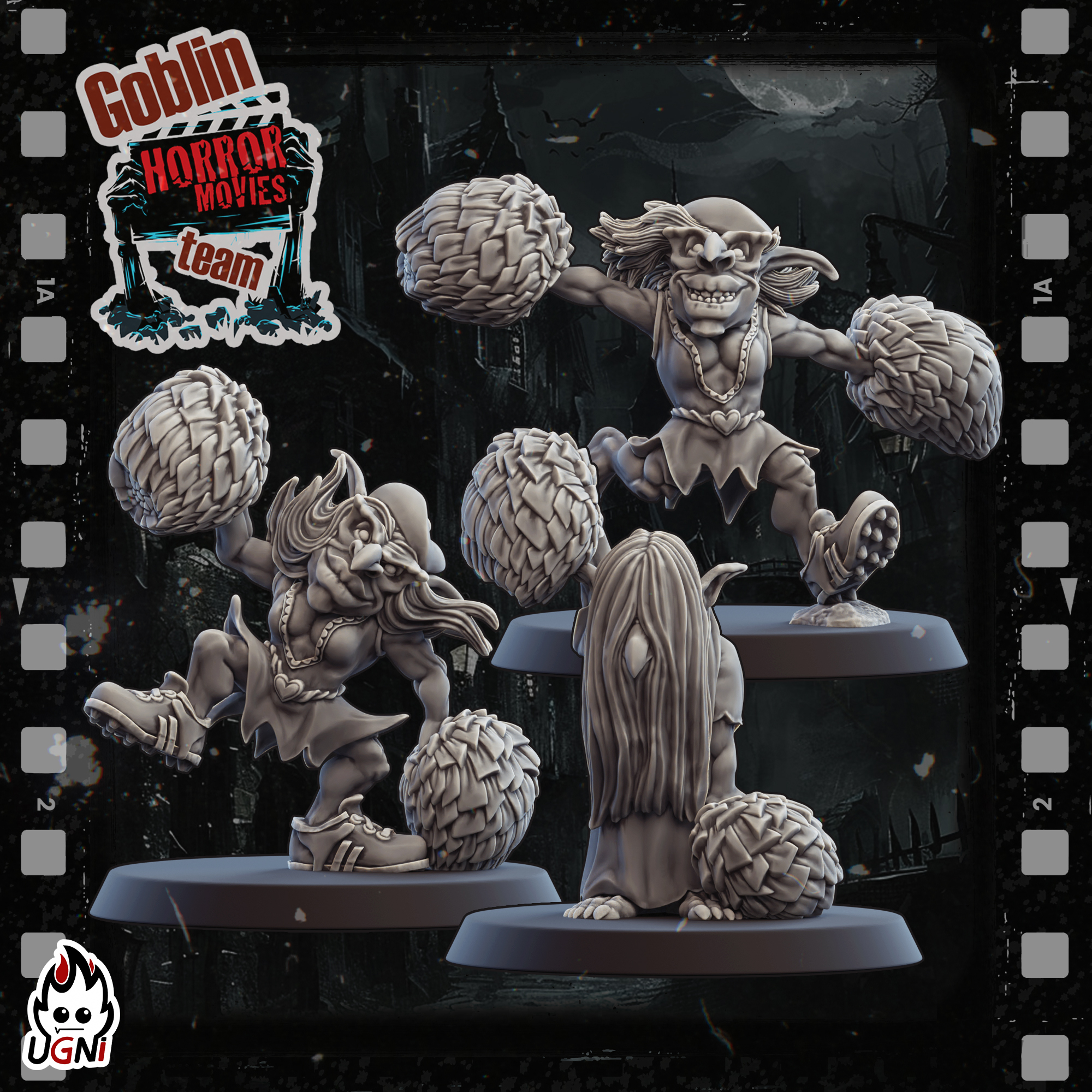 Cheerleader x3 - Horror Movie Villains (Goblins proxy) - UGNI - Fantasy Football