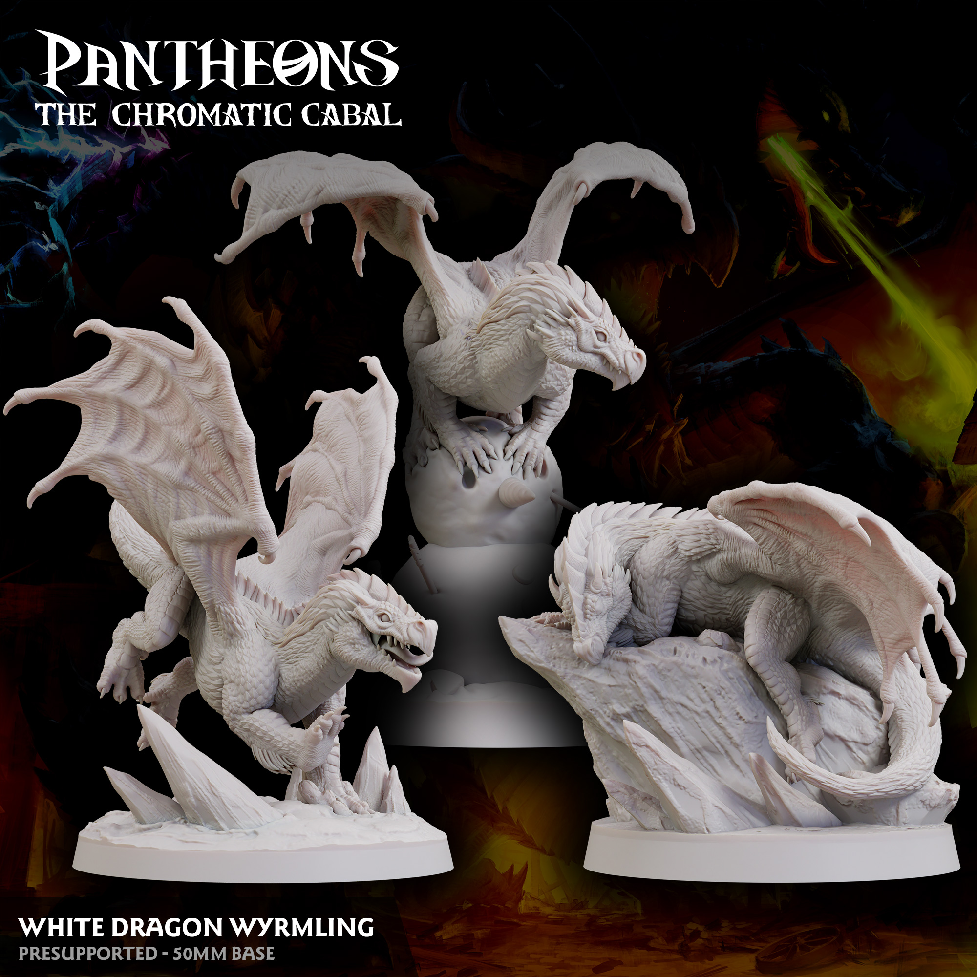 Pantheons: Wyrmling White Dragon