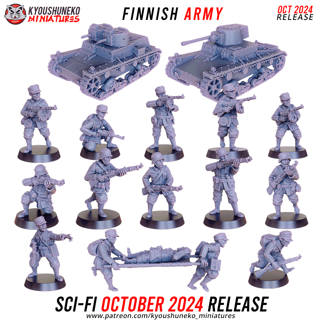 October 2024 Scifi Release - Finnish Army ww2
