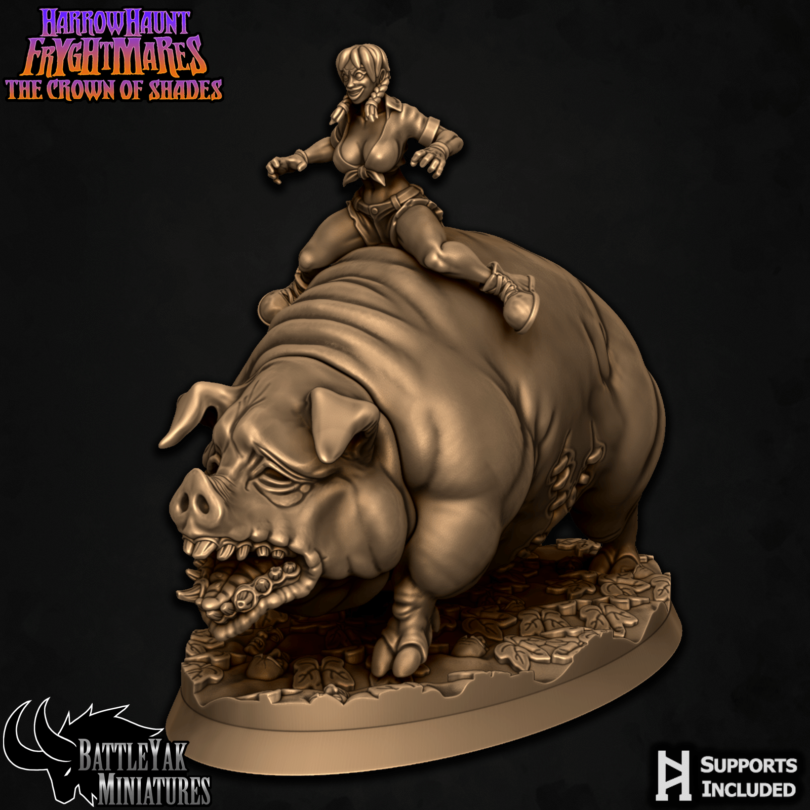 Farmer's Daughter on Prized Hog D