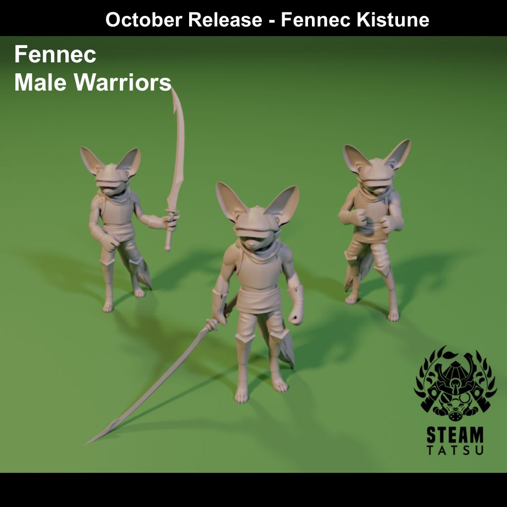 Fennec Kitsune - Male Warriors