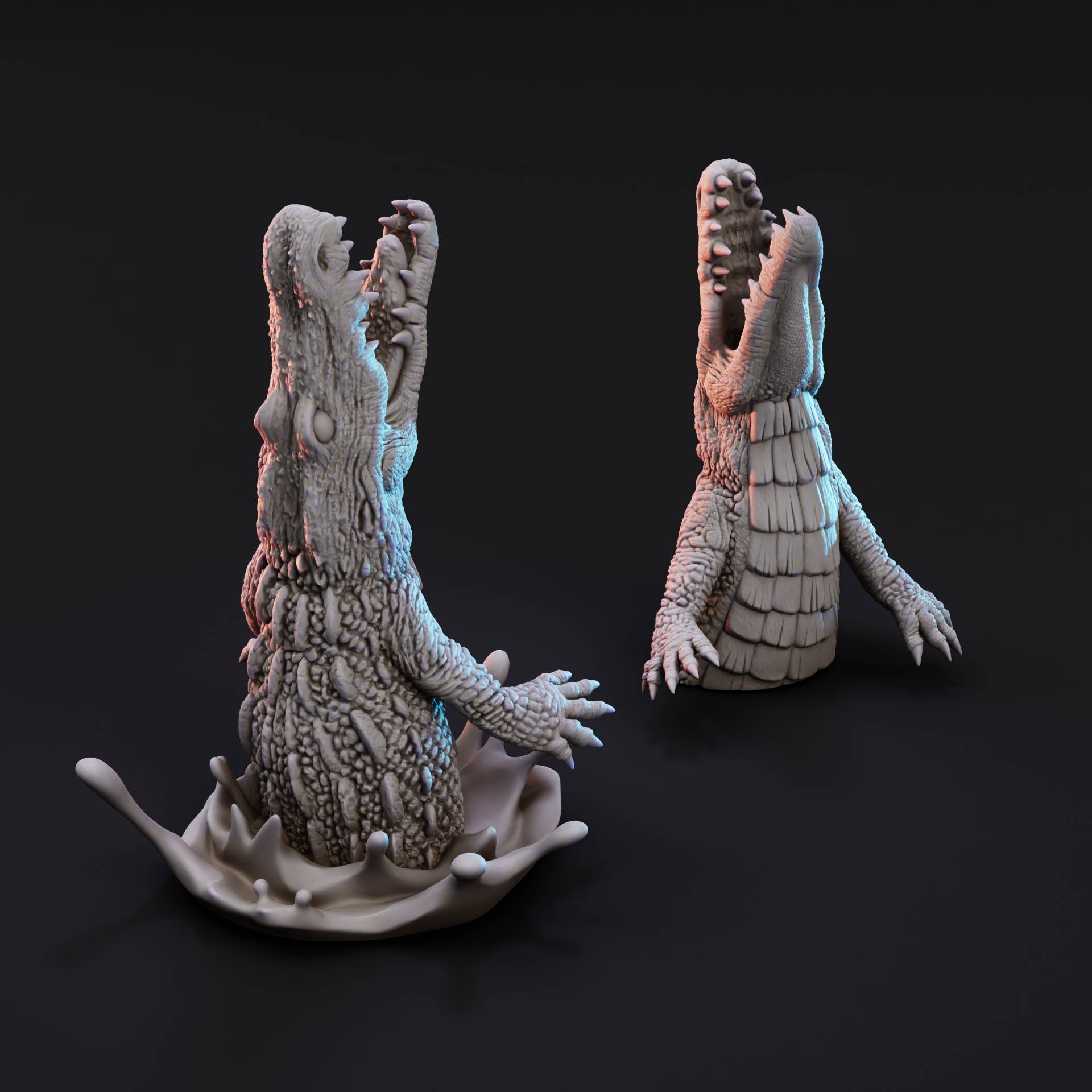 Leaping Alligator Ambusher | Tabletop RPG Beast/Creature