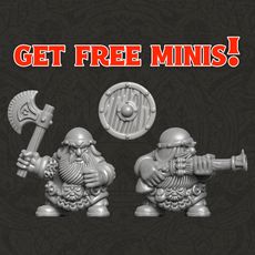 FREE DWARF  CLANSMEN & HANDGUNNERS 3D model