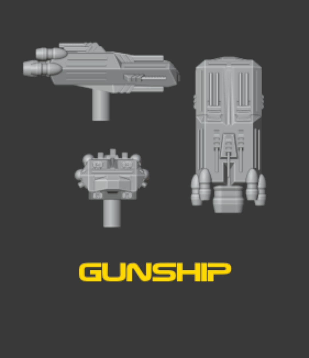 Fleet One Gunship and Flight Stand