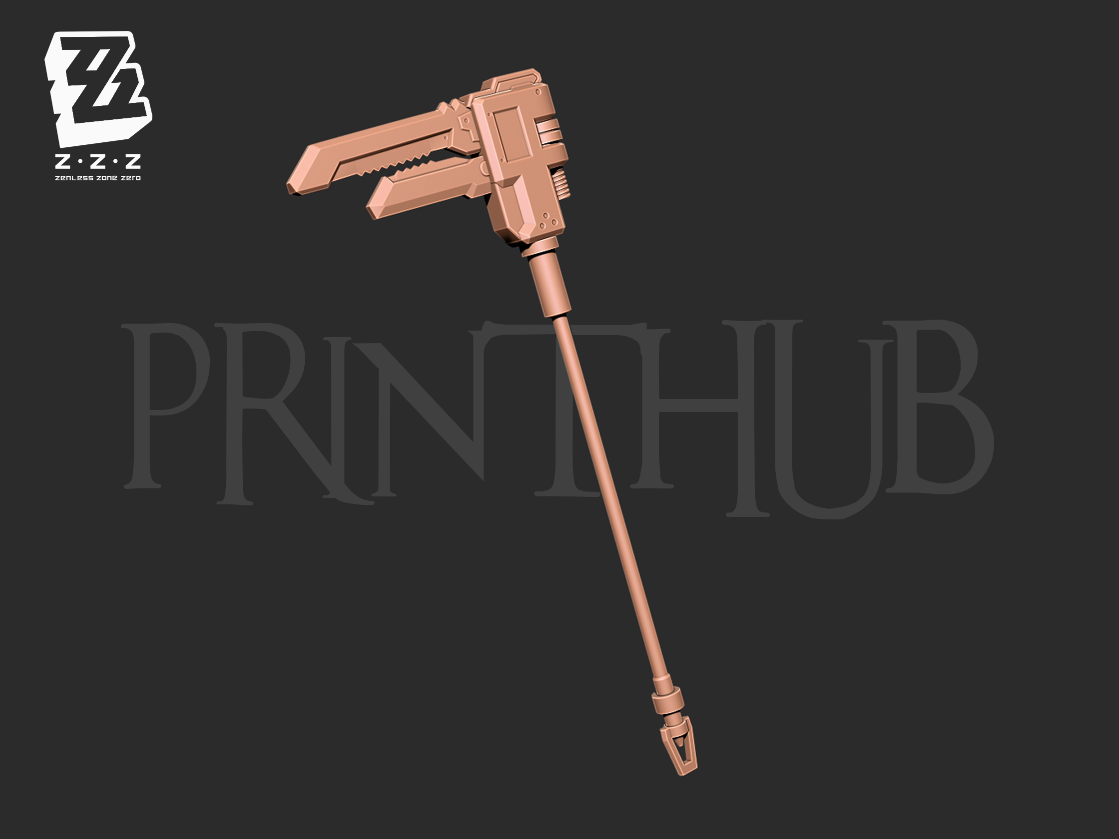 Koleda Belobog Wrench Weapon for cosplay 3d print
