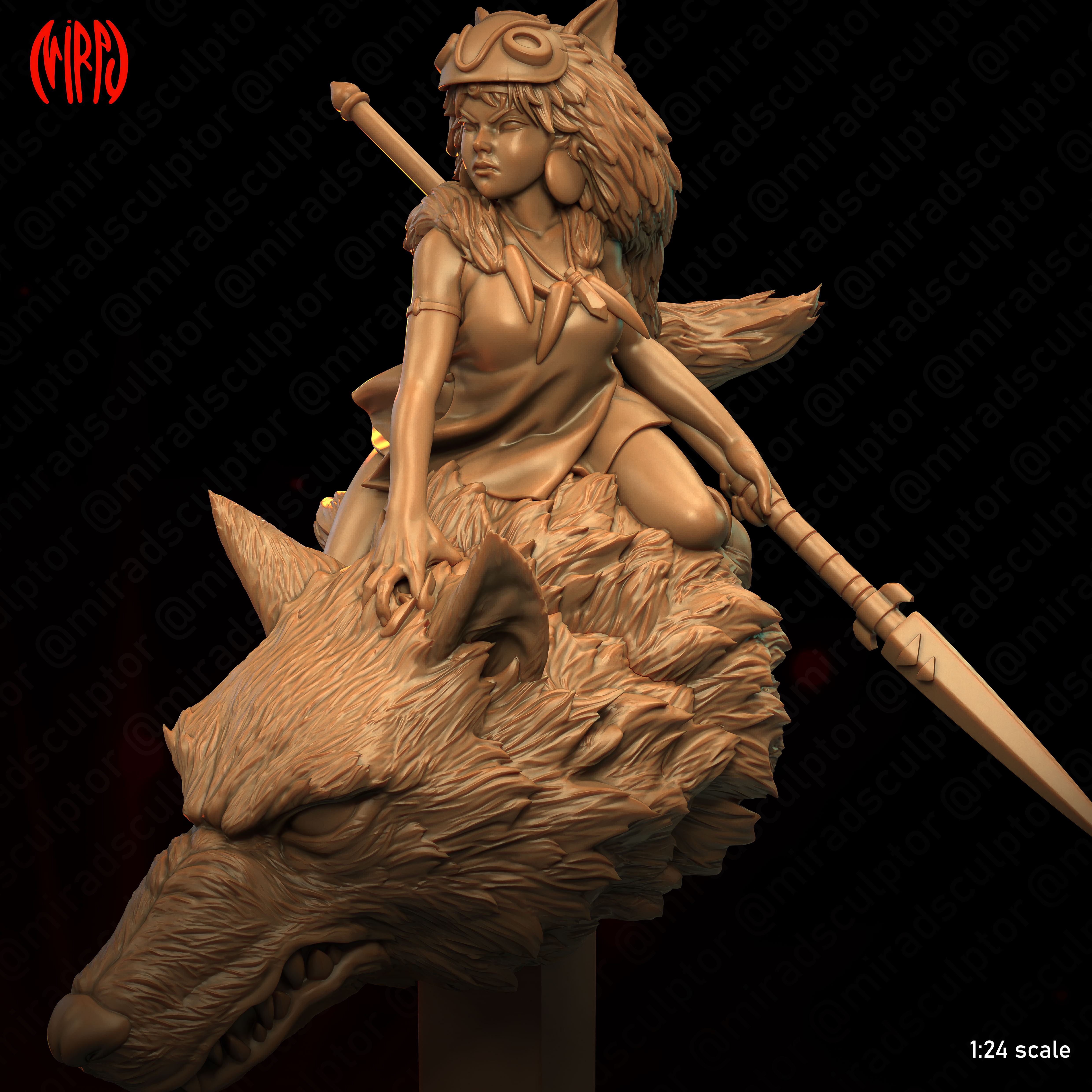 Princess on Wolf