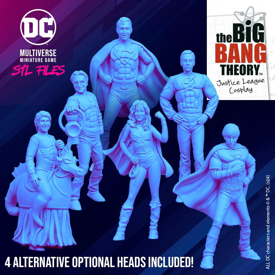 BIG BANG THEORY - Justice League Cosplay STL Files