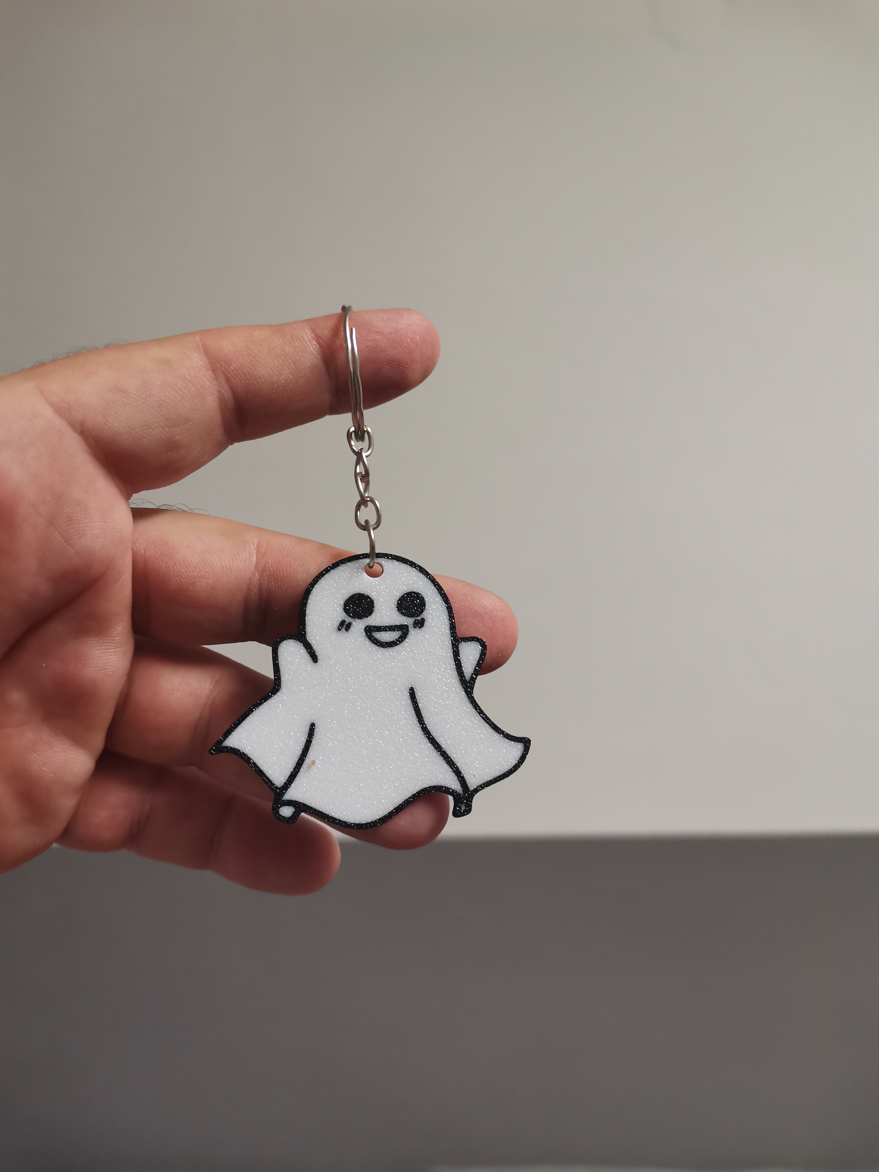 Cute ghost multicolor keychain