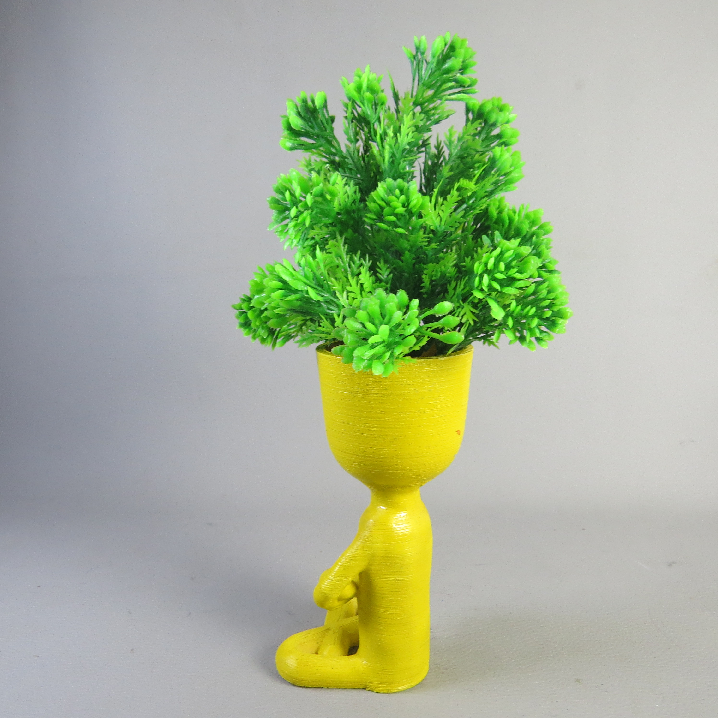 Sitting Man Bonsai Vase Pot