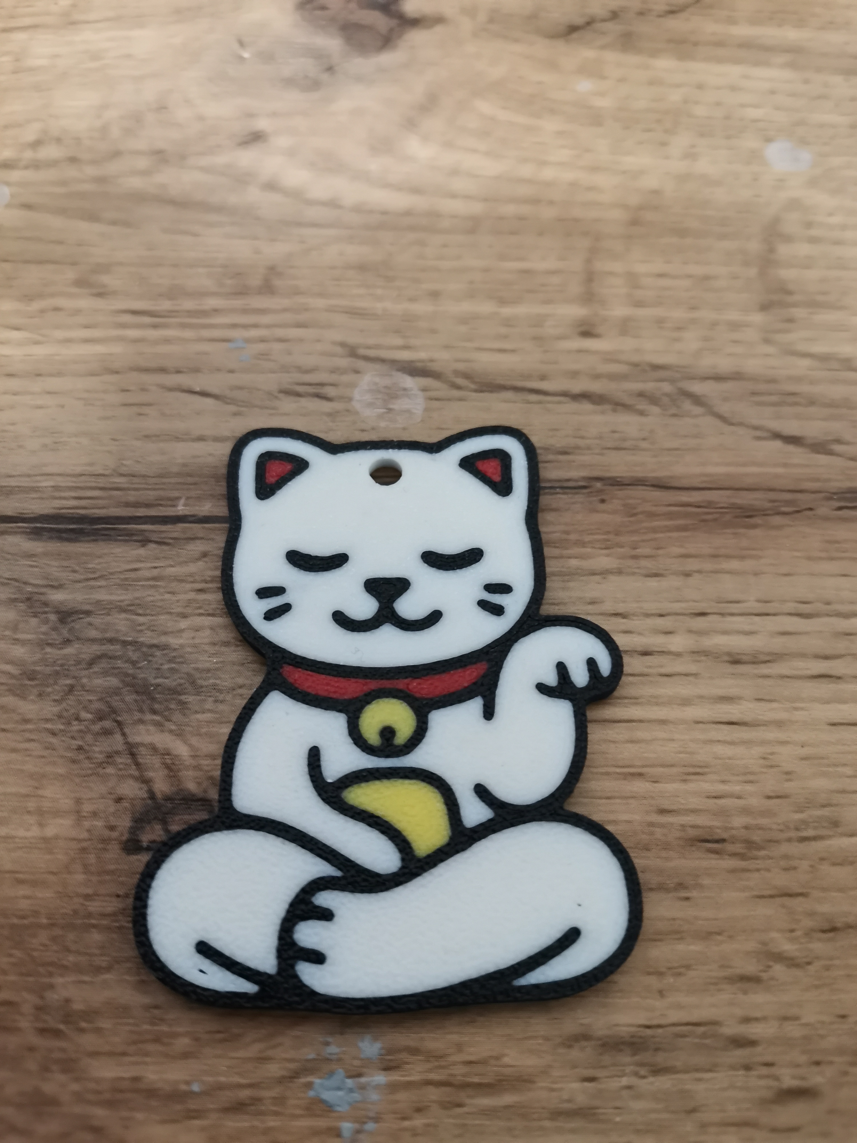 Multicolor cute cat keychain