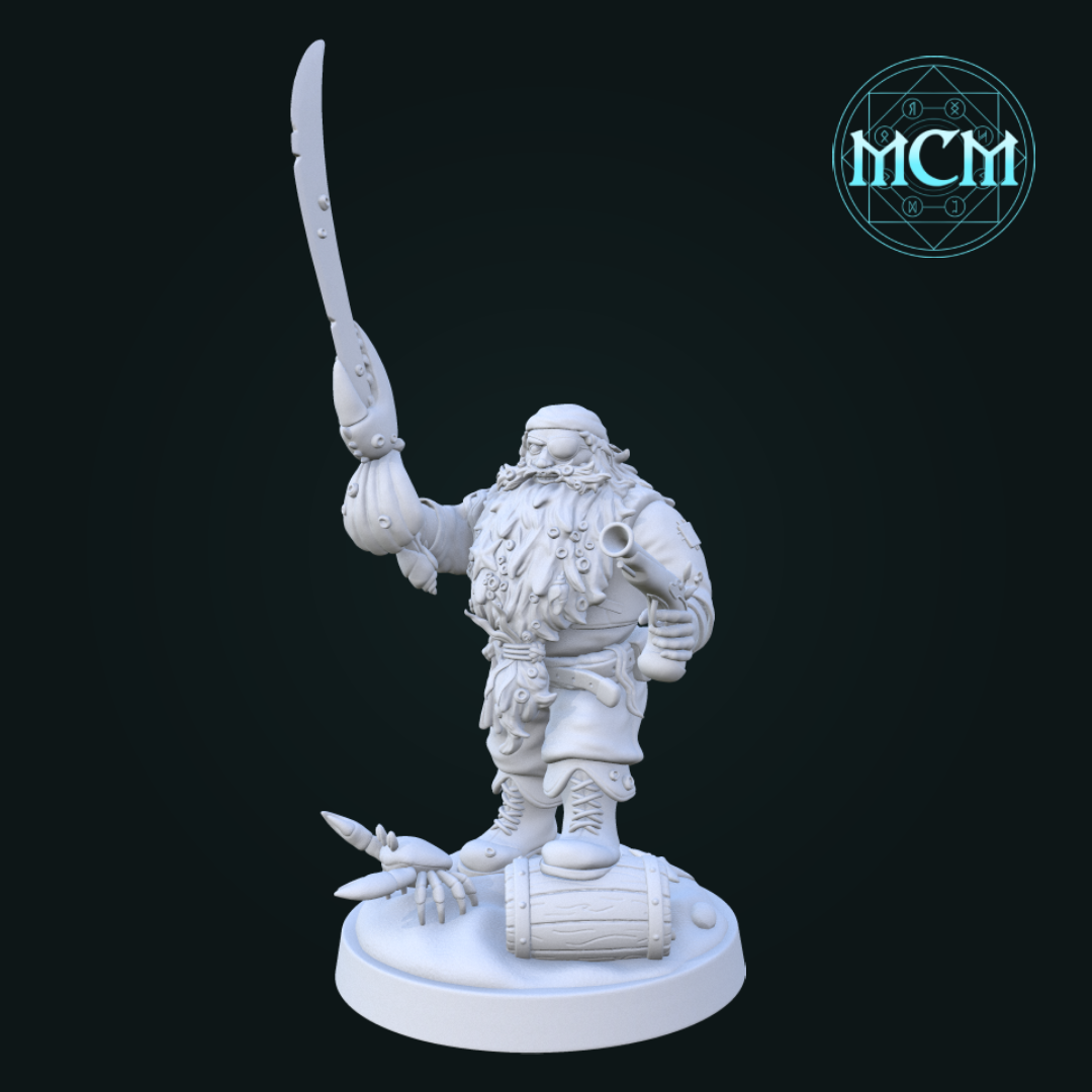 Grog Barnaclebeard, Cursed Dwarf Swashbuckler