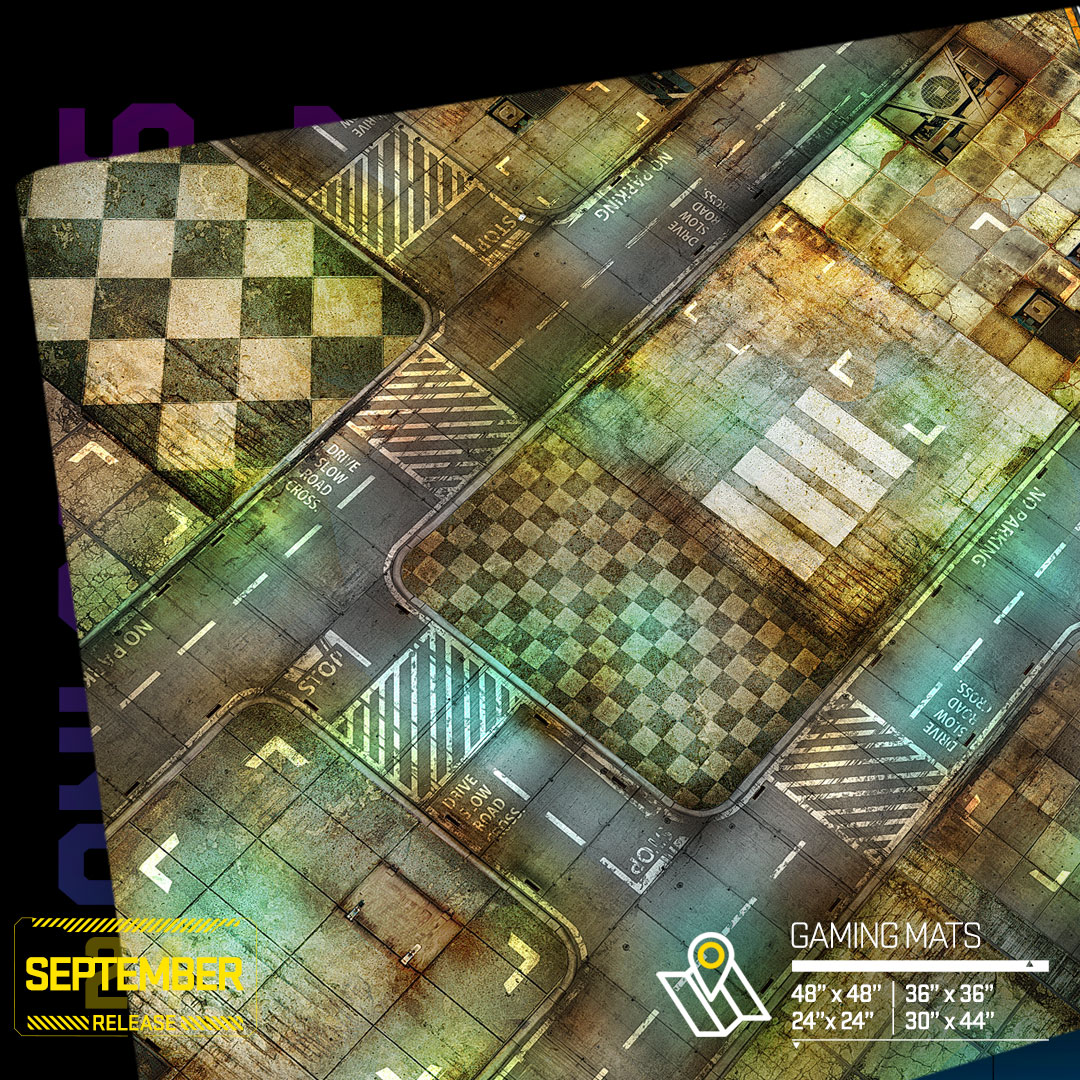 Plaza District - multi-format gaming mat