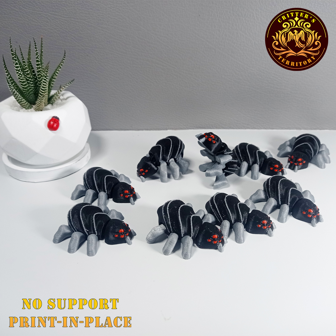 Flexi Mini Spider | Halloween Special | No support Articulate