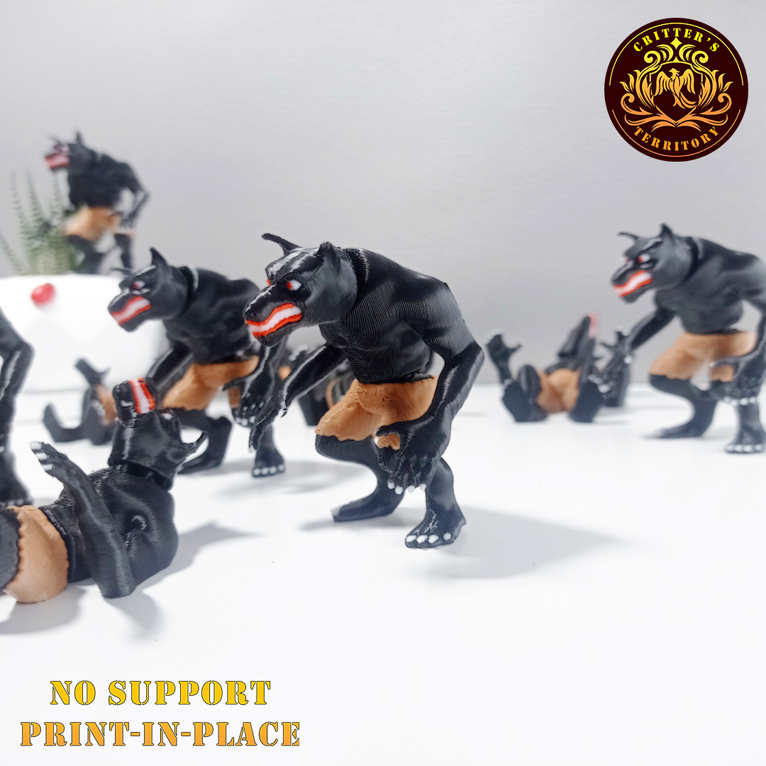 Flexi Mini Werewolf | Halloween Special | No support Articulate