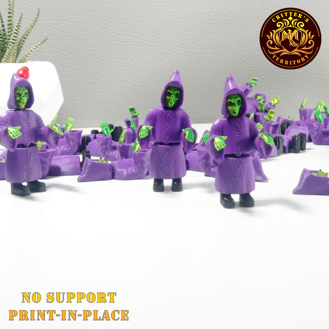 Flexi Mini Witch | Halloween Special | No support Articulate
