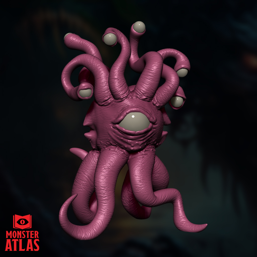 Psychic Eye Seer | Floating Aberration | Eldritch Oracle | DnD 5e STL Miniature | 32mm Resin