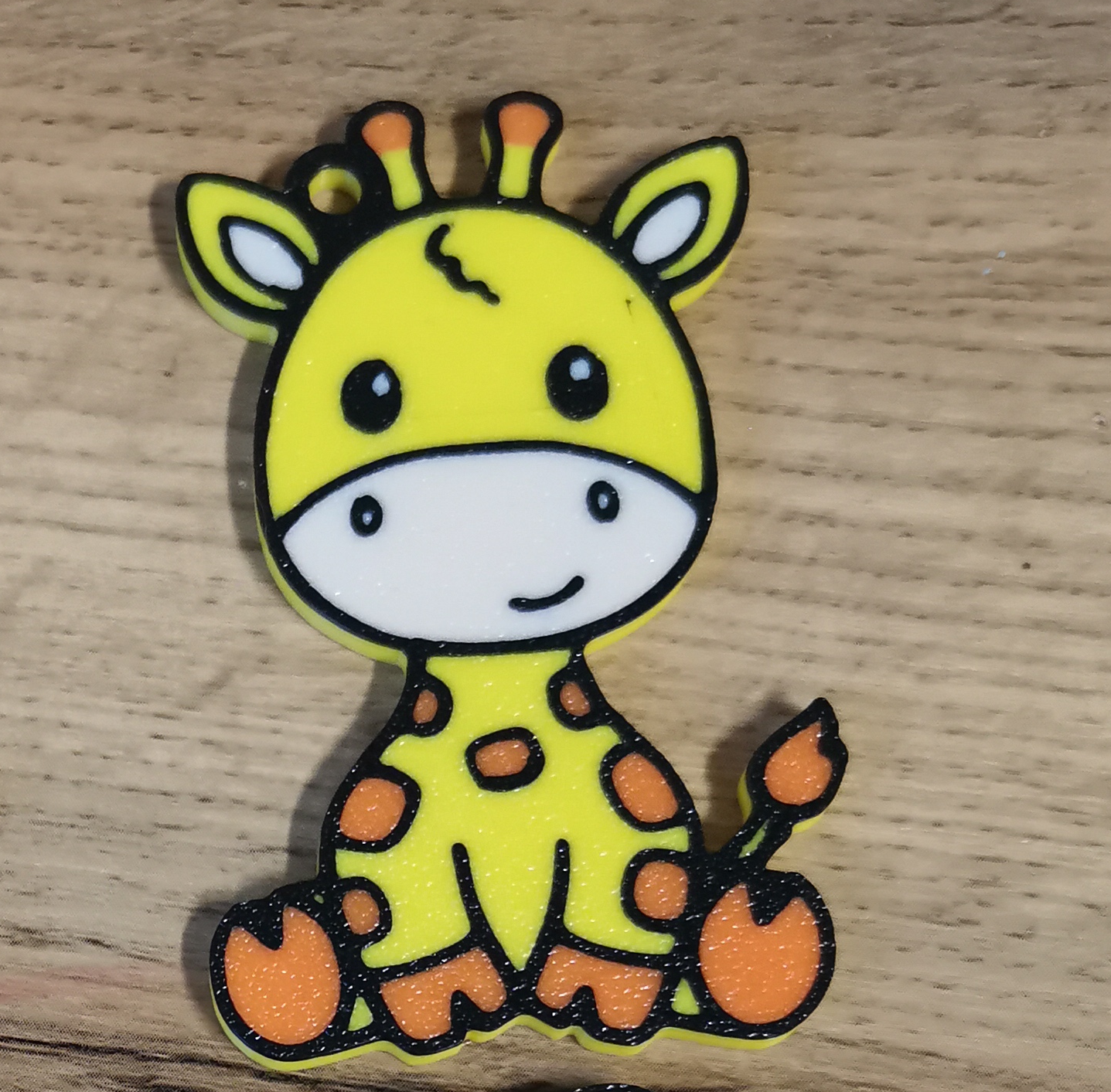 Giraffe multicolor keychain