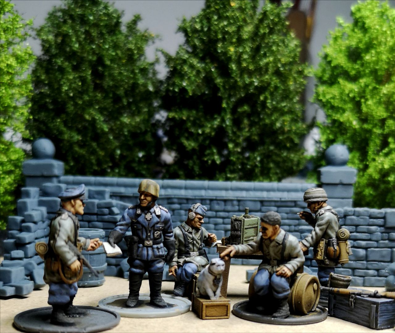 WW2 28mm COLONEL VON DER HEYDTE HQ