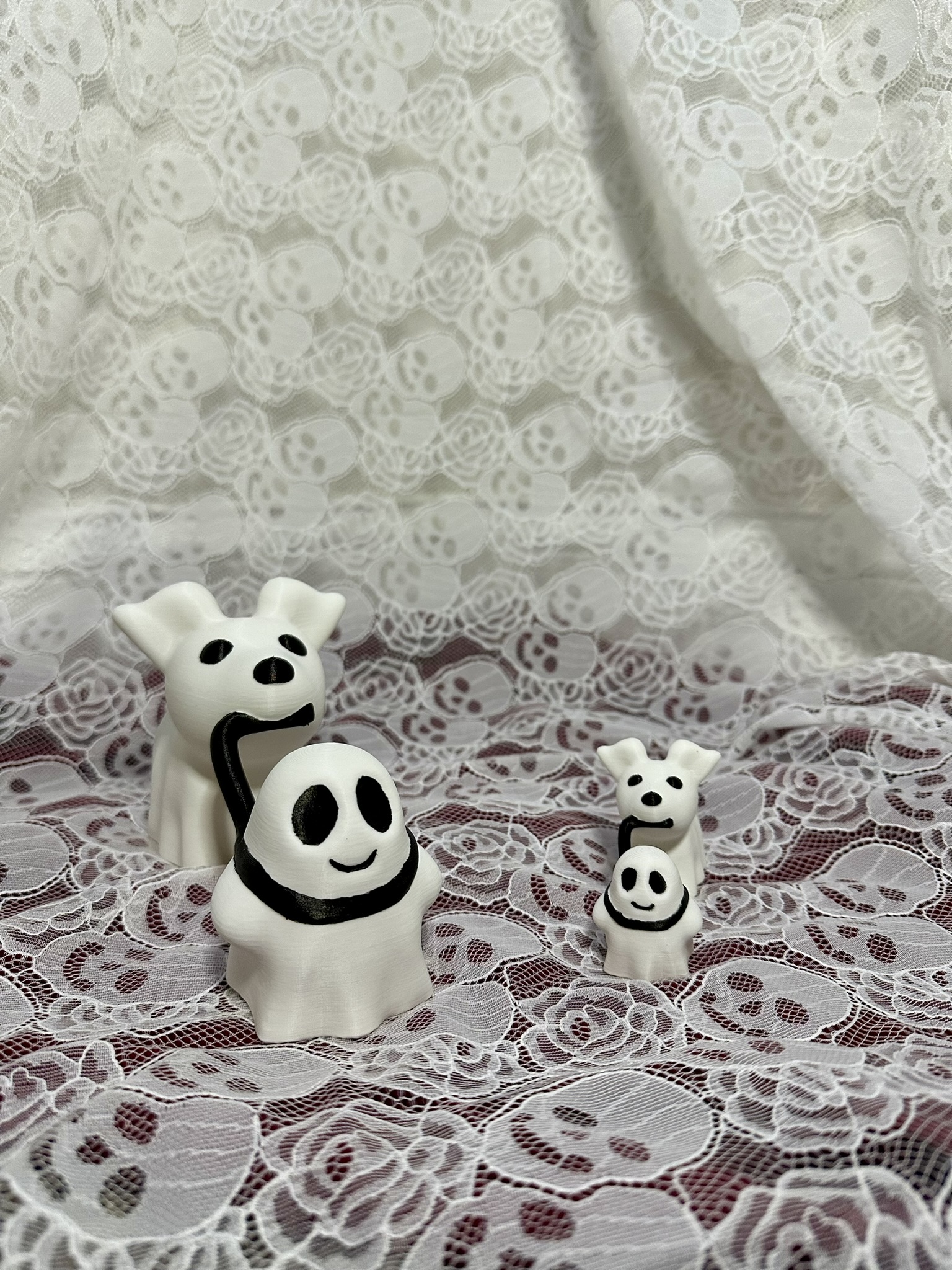 Dog Walking Ghost Halloween Decor