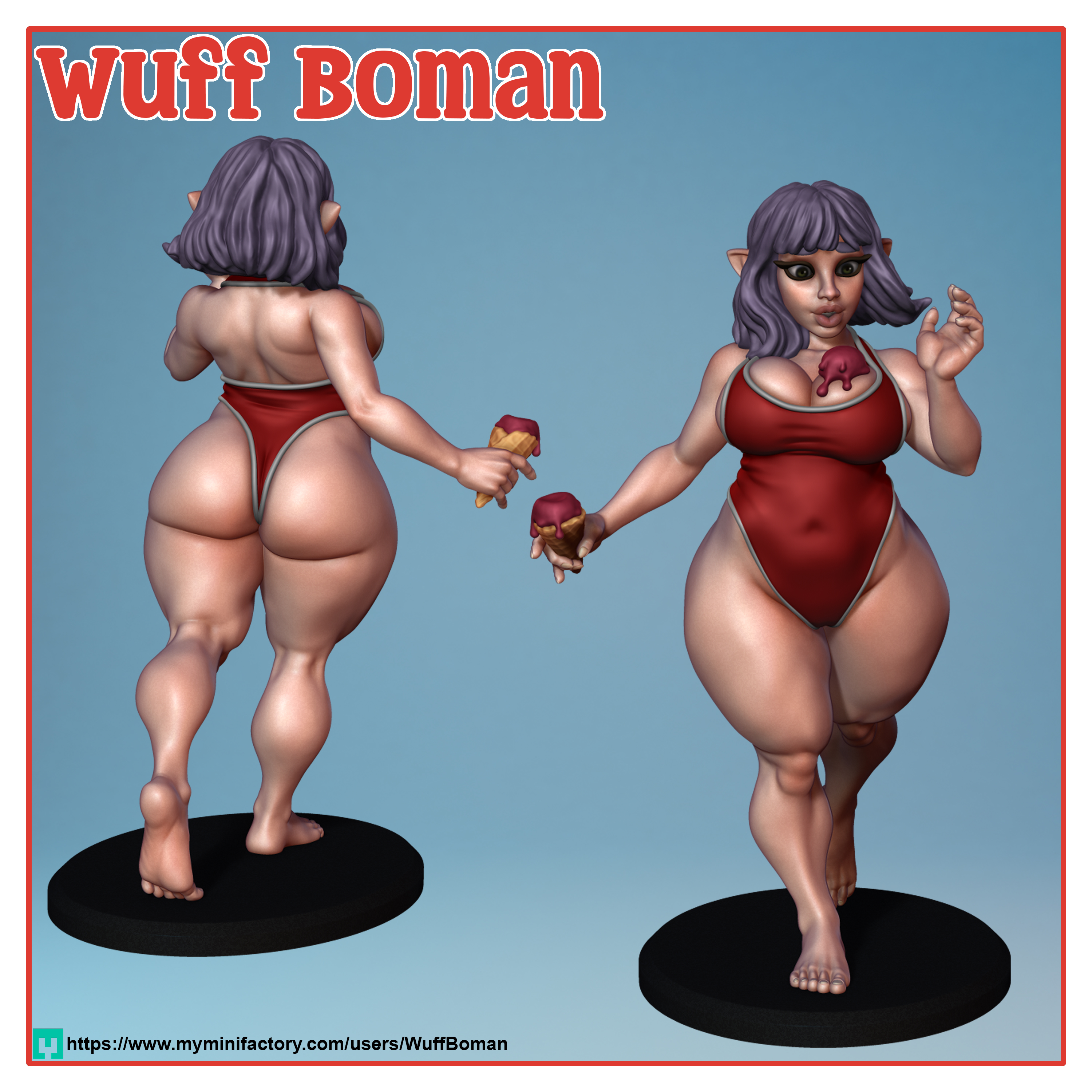 Icrecream elf - 75MM and 32MM [PRE-SUPPORTED]