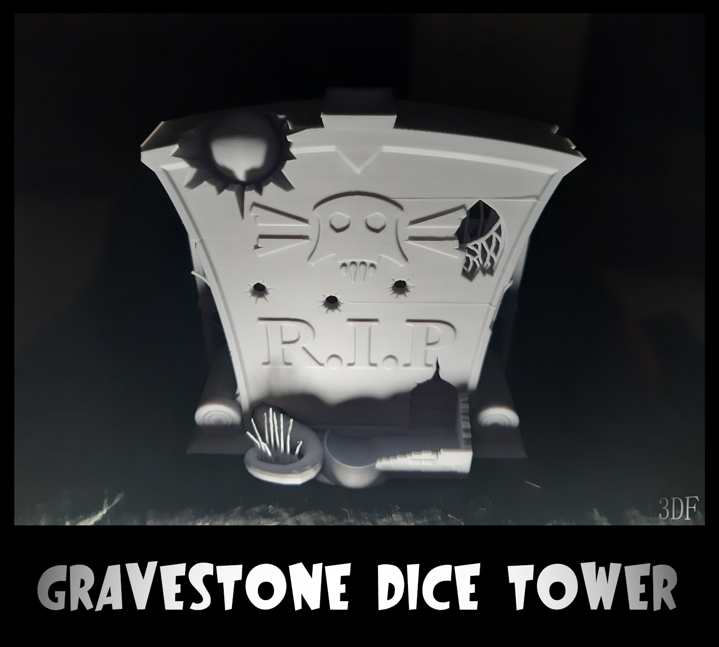 Gravestone Dice Tower