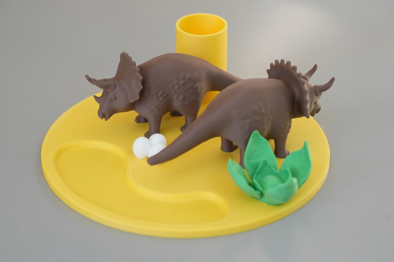 Triceratops pen holder