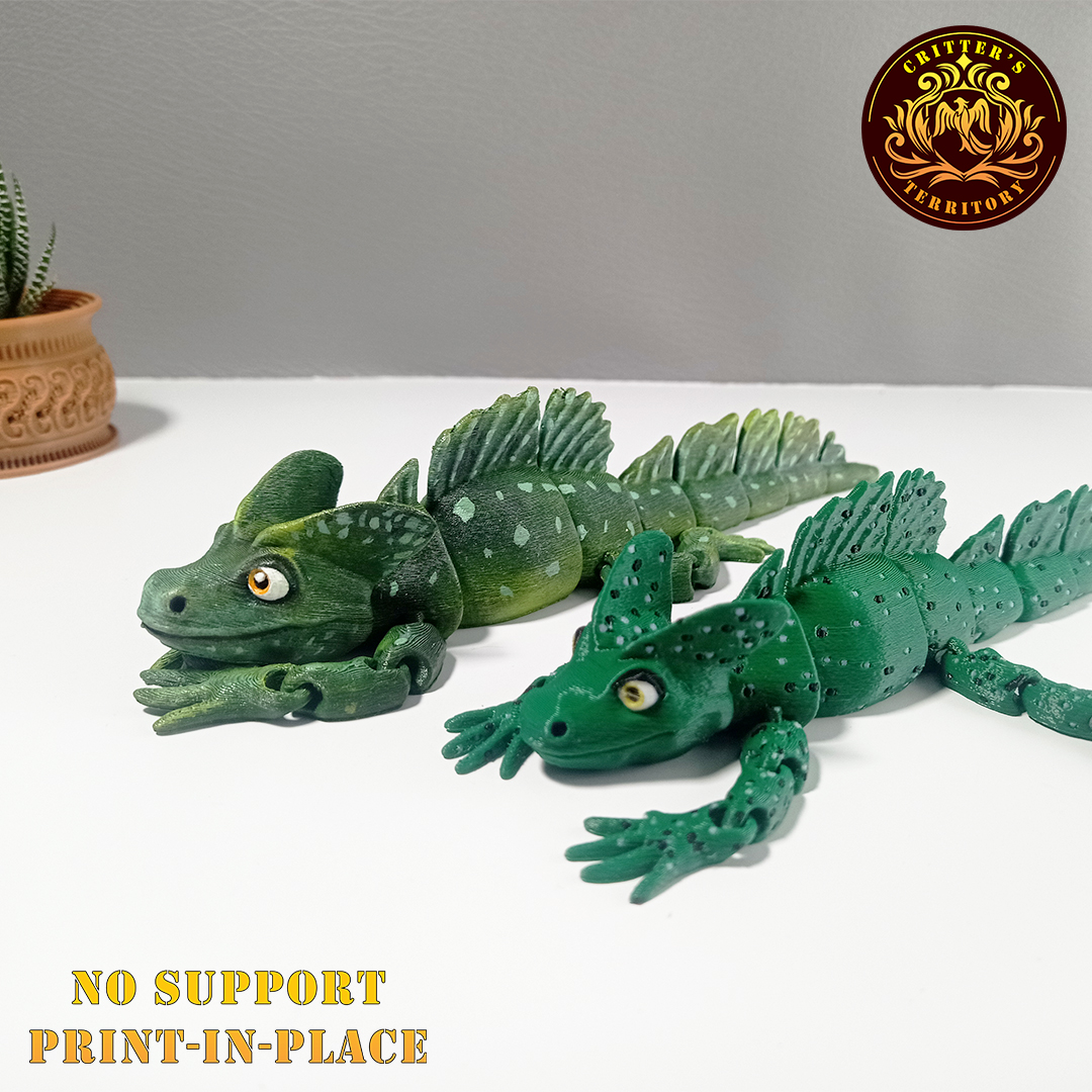 Flexi Basiliscus Lizard | No-support Cute Articulate