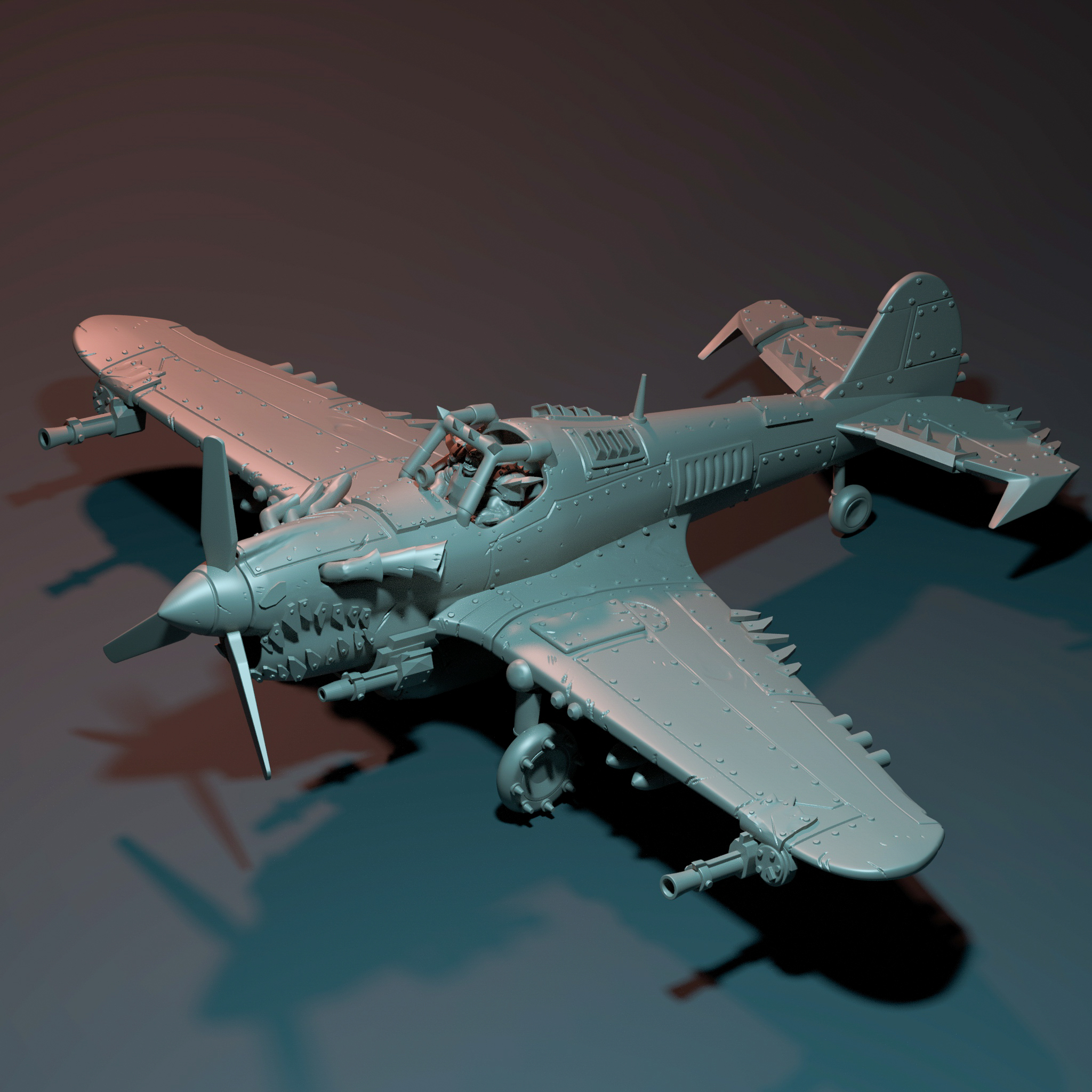 DIno plane orc warhawk