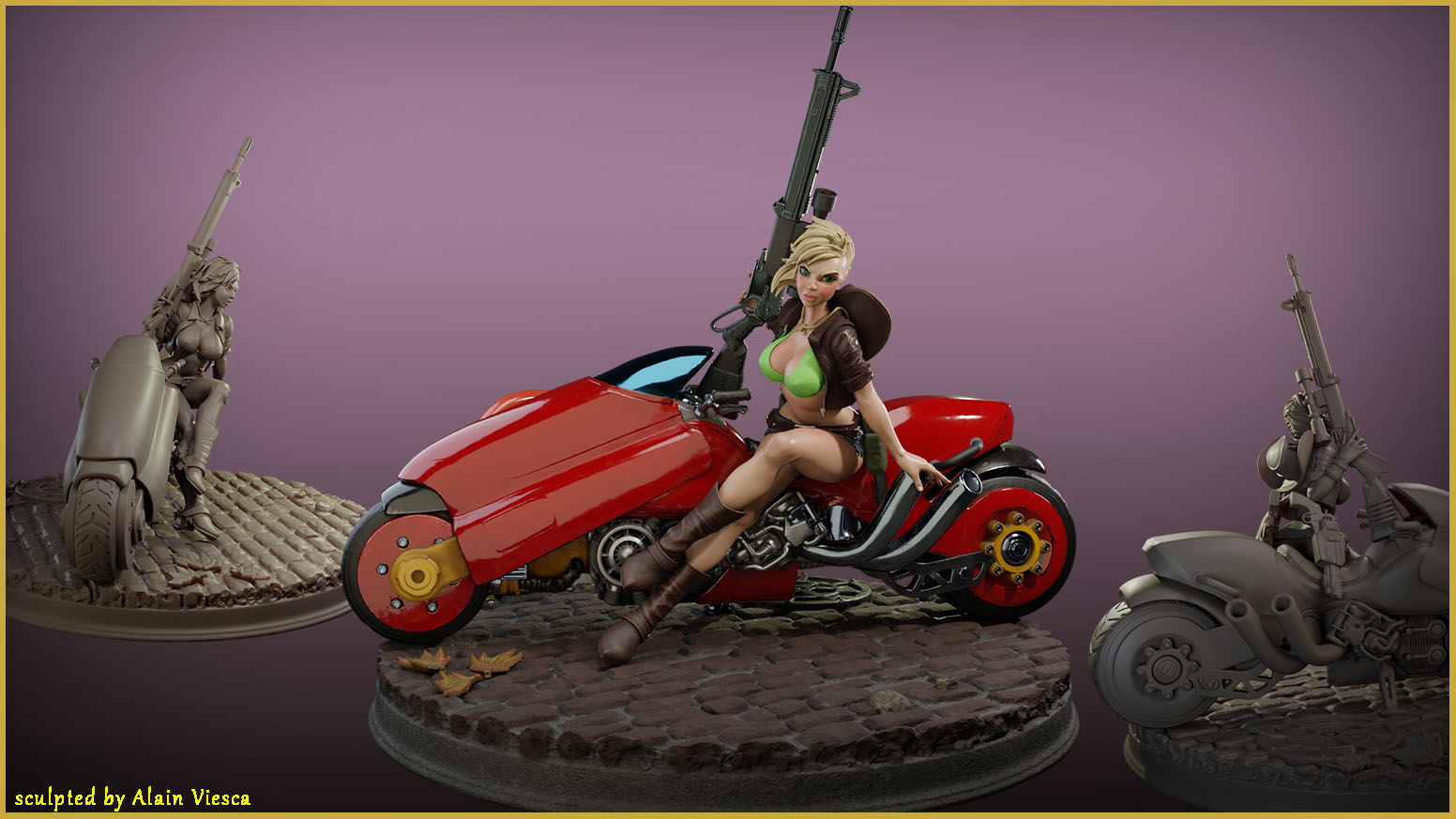 Biker Babe V2 Sculpt Series "The Cowgirl"