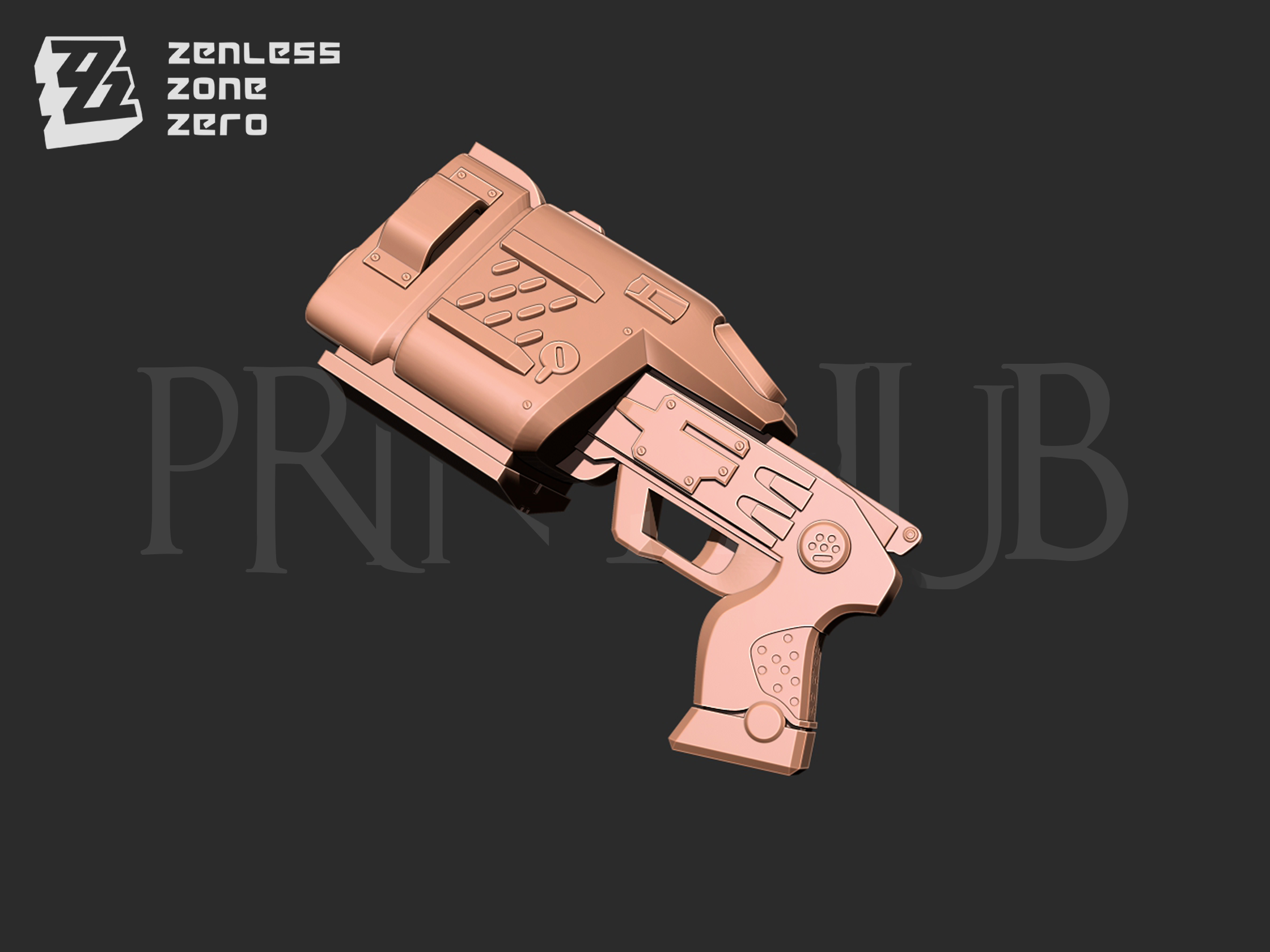 Zhu Yuan Handgun Blaster For cosplay
