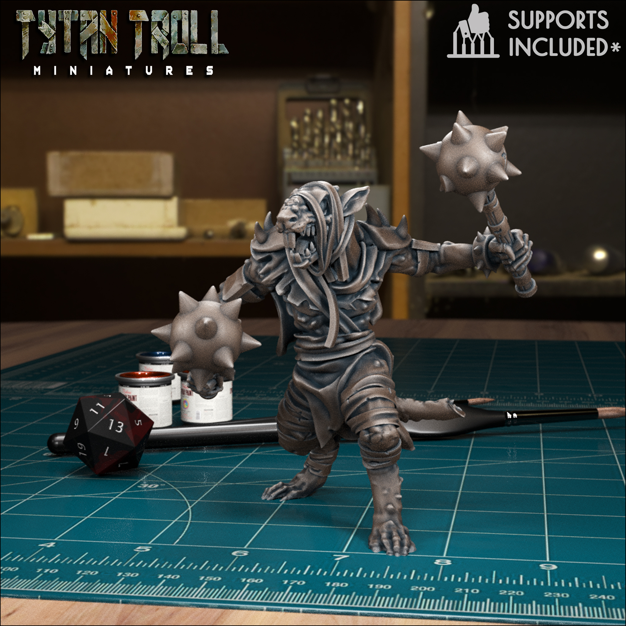 Plague Rat Warrior 03 [Pre-Supported]