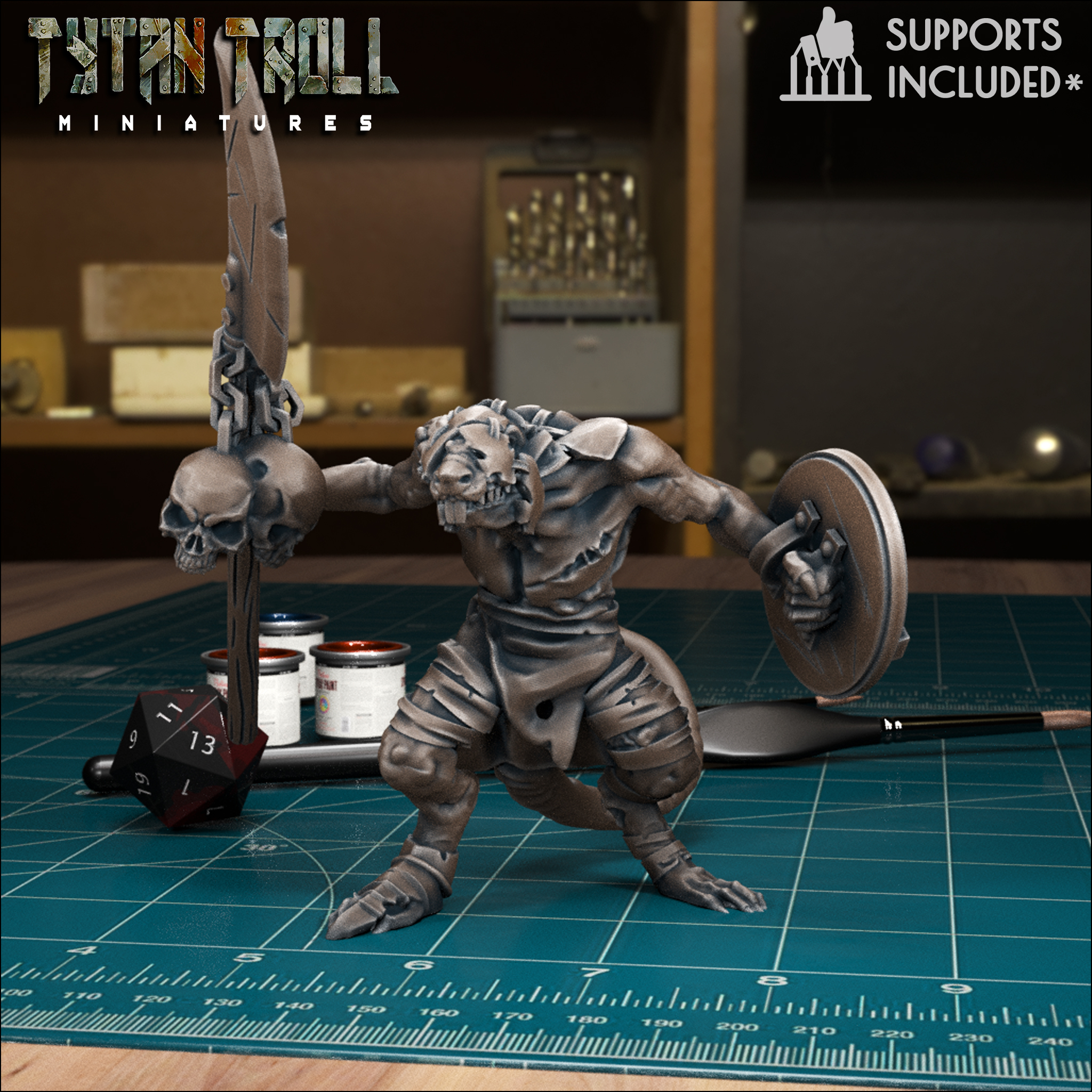 Plague Rat Warrior 04 [Pre-Supported]