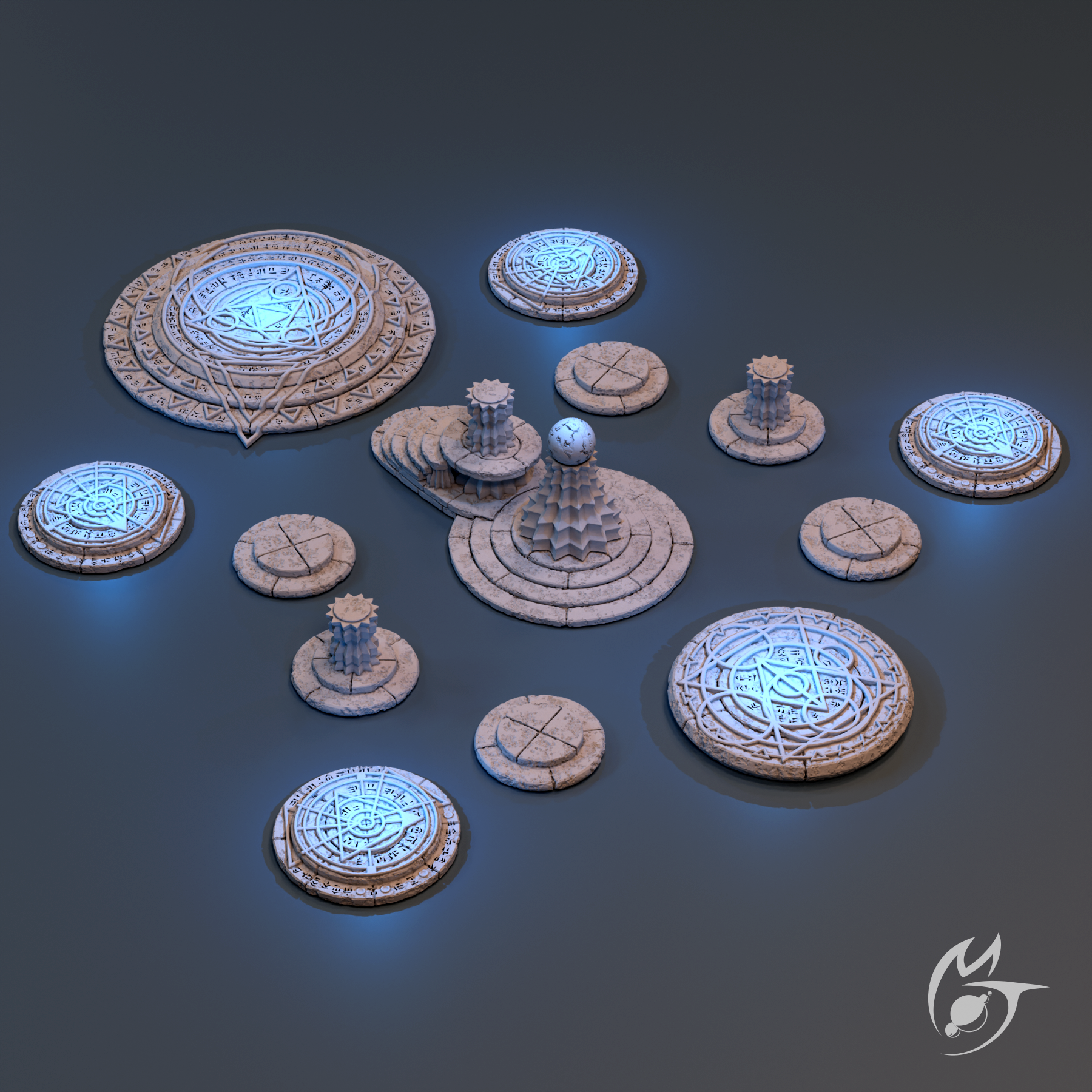 Wizard Tower Magic Circles & Orb