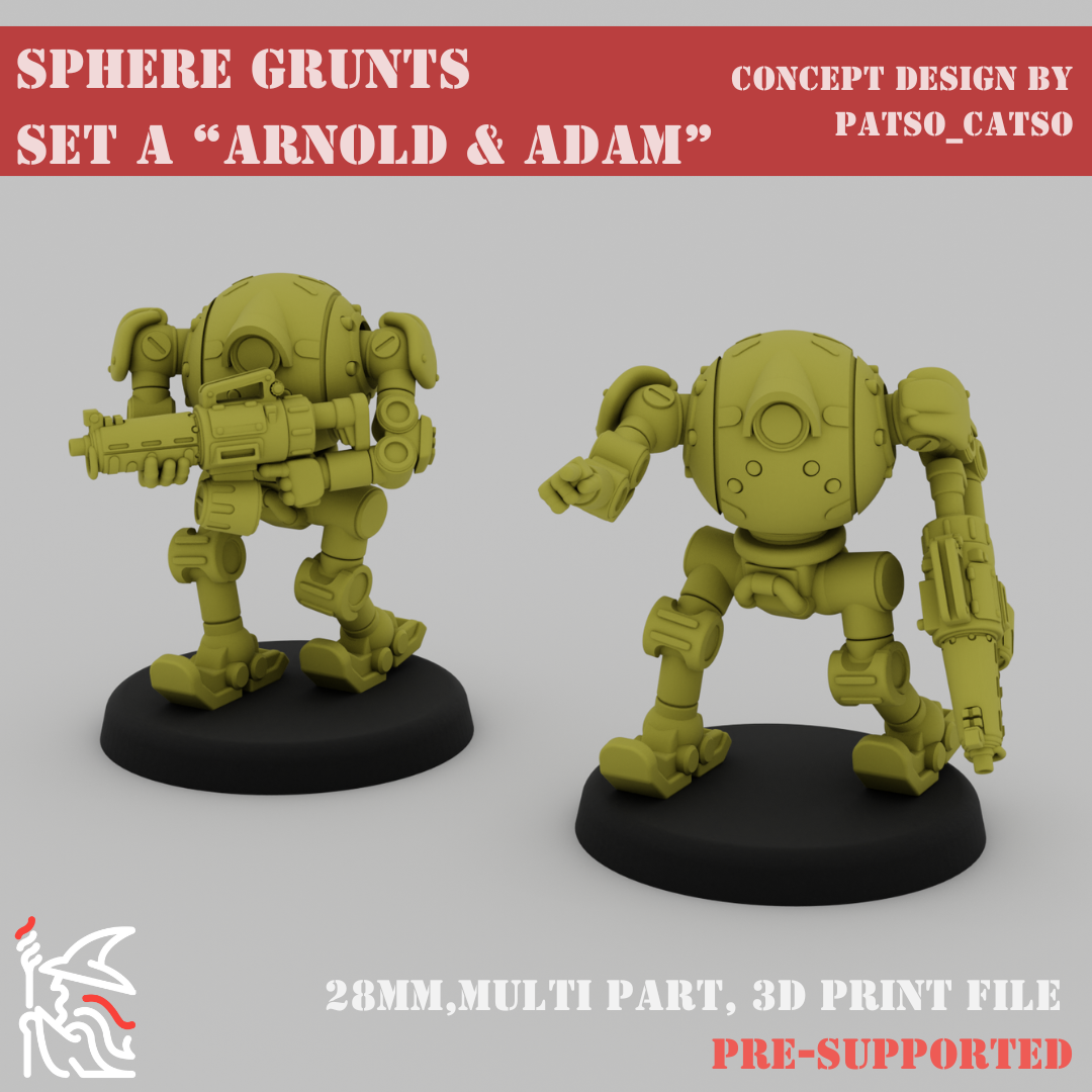 [Sphere Army] Sphere Grunts Set A 28mm