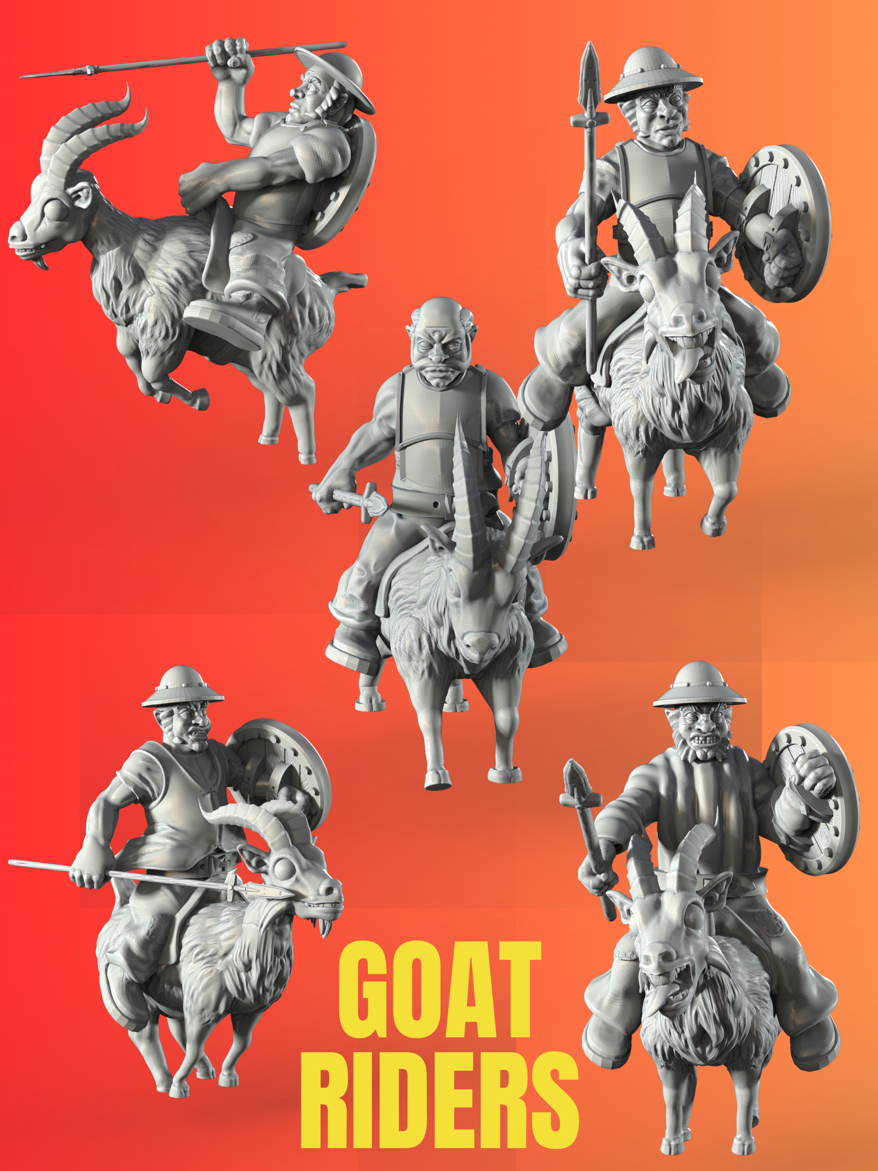 MerryFoot Militia Goat Riders Cavalry