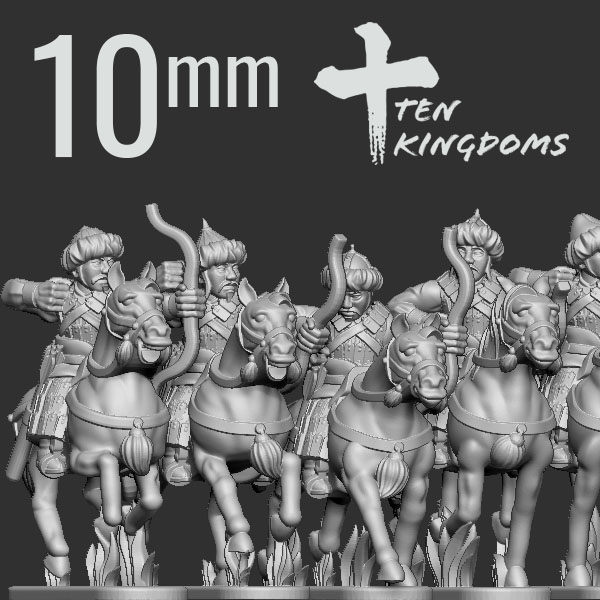 10mm Jurchen-Jin Light Armoured Bow Horse