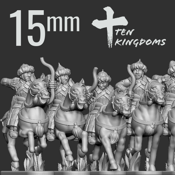 15mm Jurchen-Jin Light Armoured Bow Horse