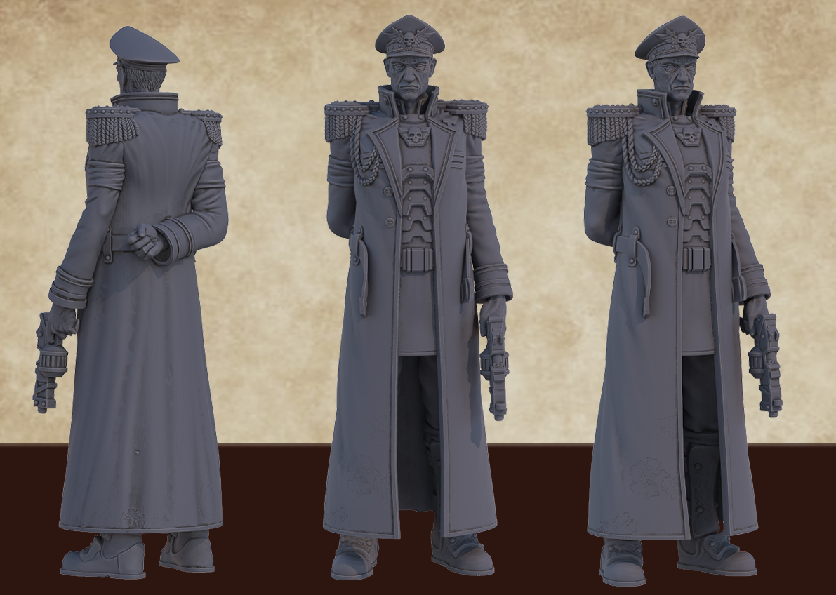 Commissar statue. + pedestal